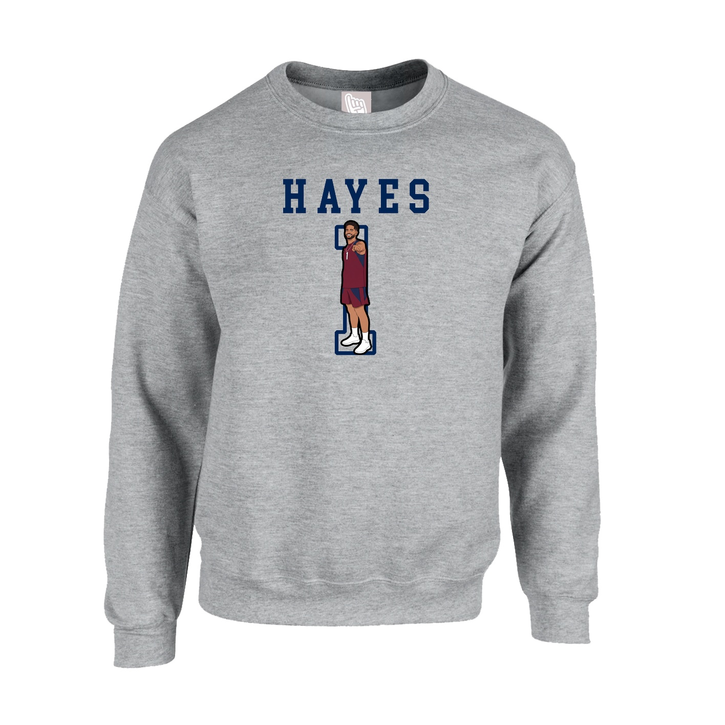 Fleece Crew — Shirsey in Grey