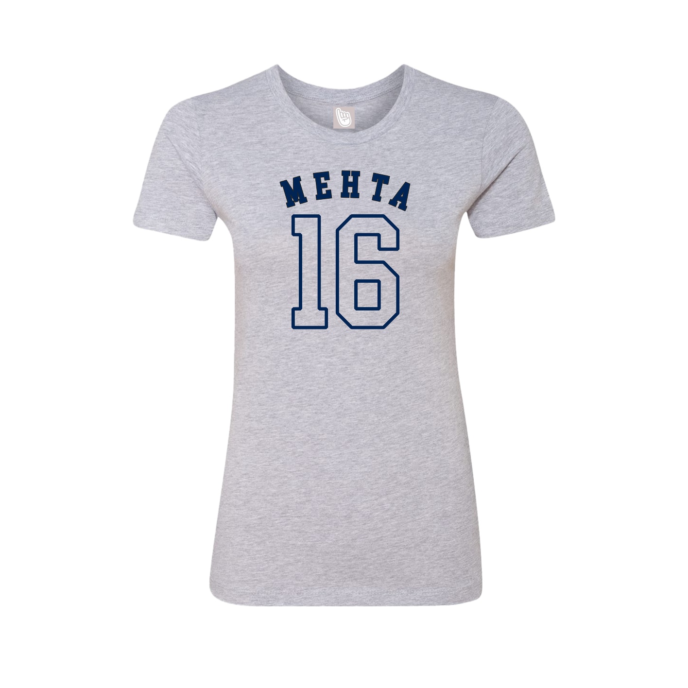 Fitted Women's Tee — Shirsey Arch in Grey