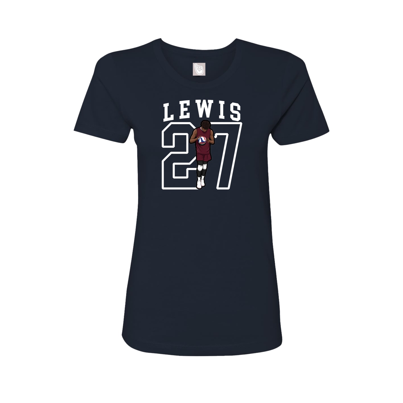 Fitted Women's Tee — Shirsey in Navy