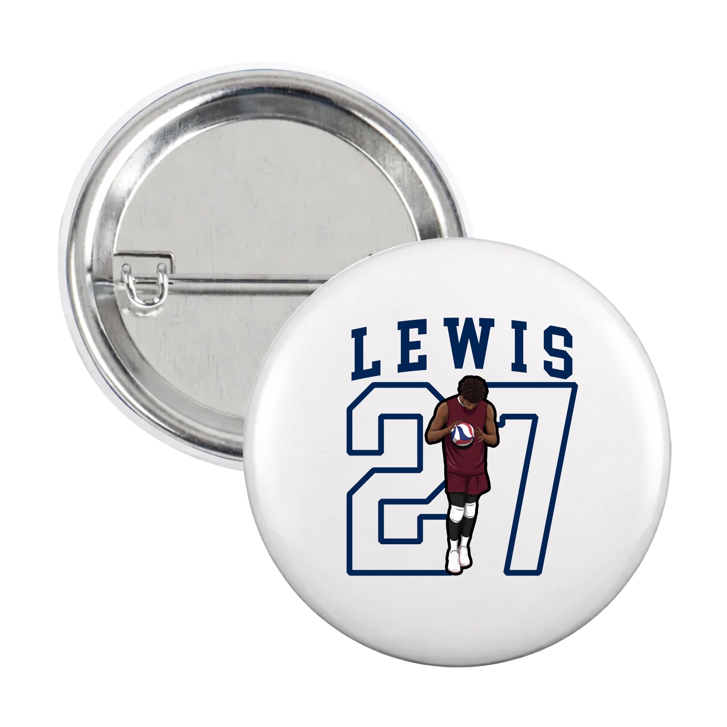 Game Day Button — Shirsey in White