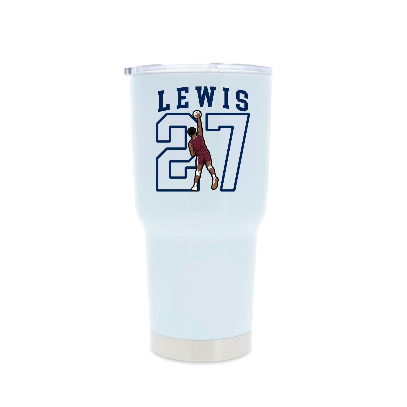 30oz Stainless Steel Tumbler — Shirsey in White