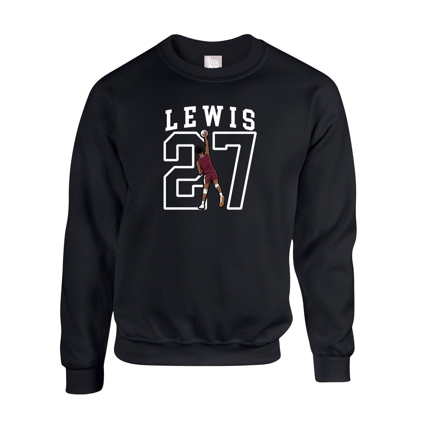Fleece Crew — Shirsey in Black