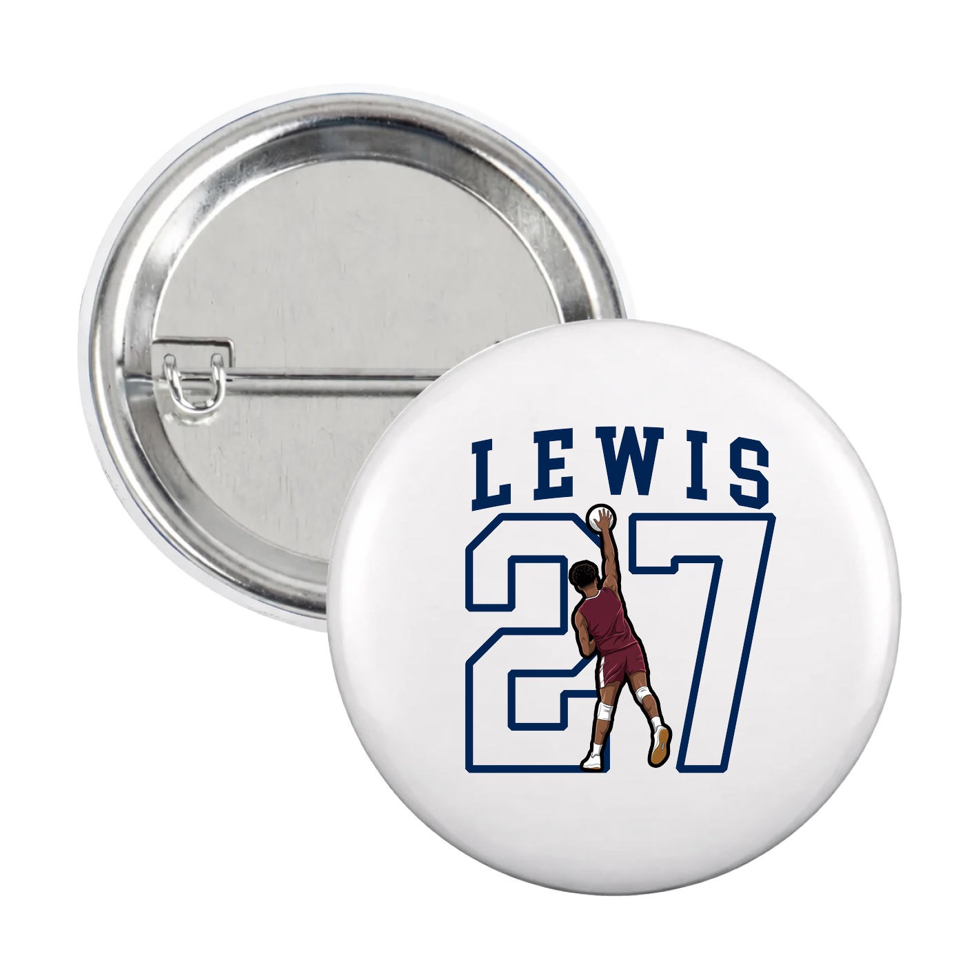 Game Day Button — Shirsey in White