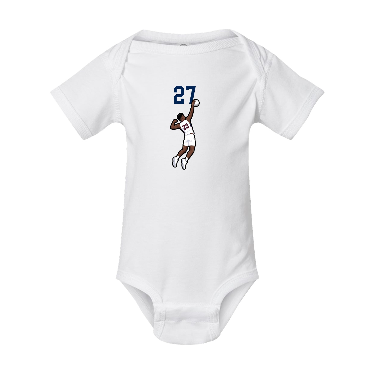 Baby Onesie — Number Top in White