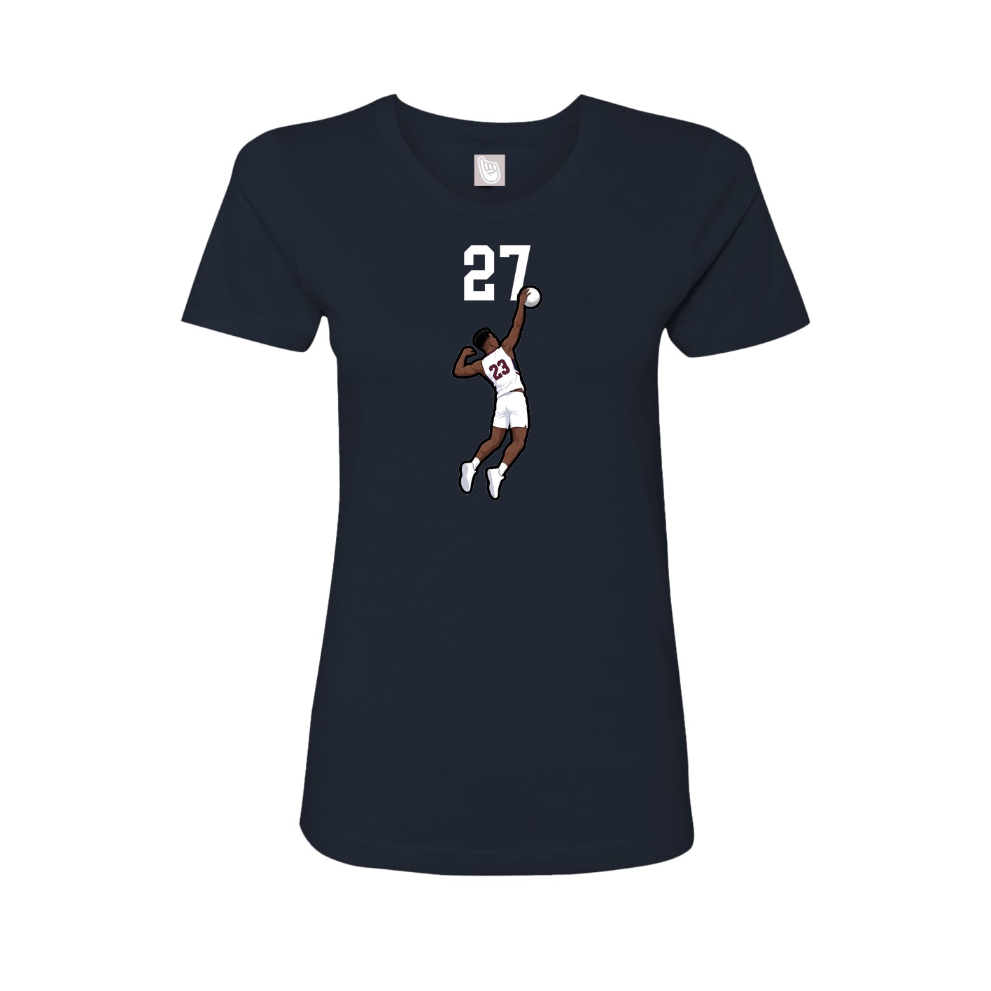 Womens Tee — Number Top in Navy