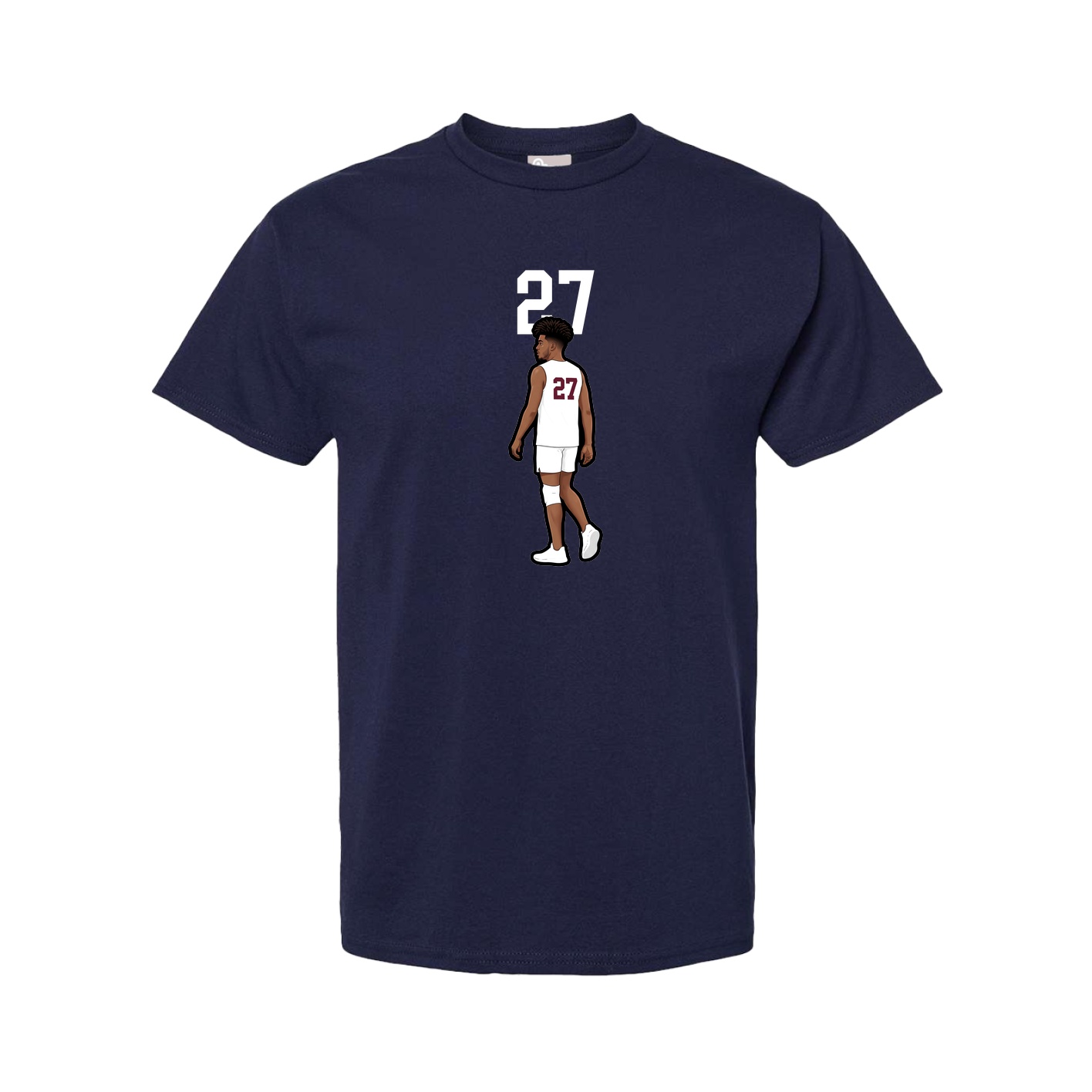 Tee — Number Top in Navy