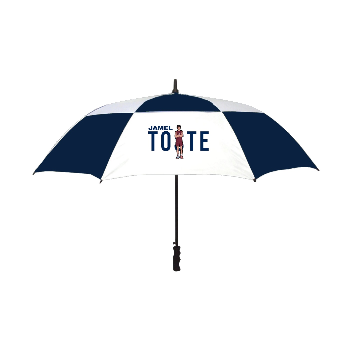 Golf Umbrella — Player Name in Navy