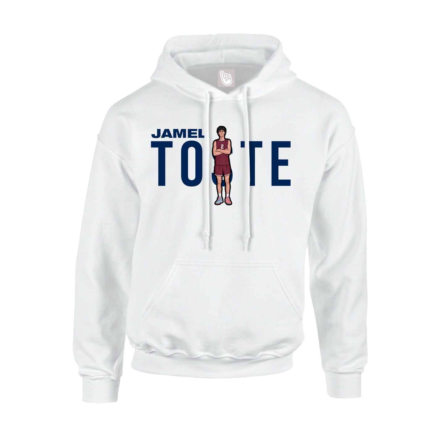 Hoodie — Player Name in White