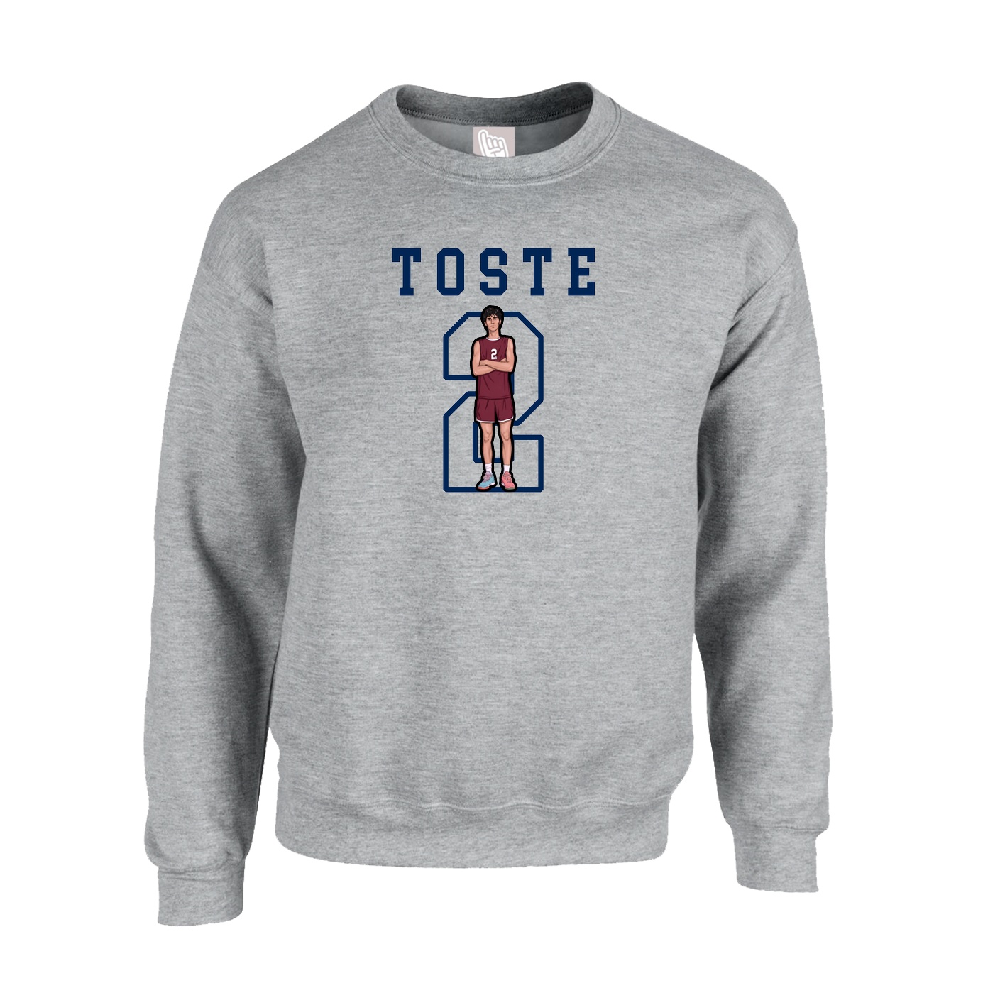 Fleece Crew — Shirsey in Grey