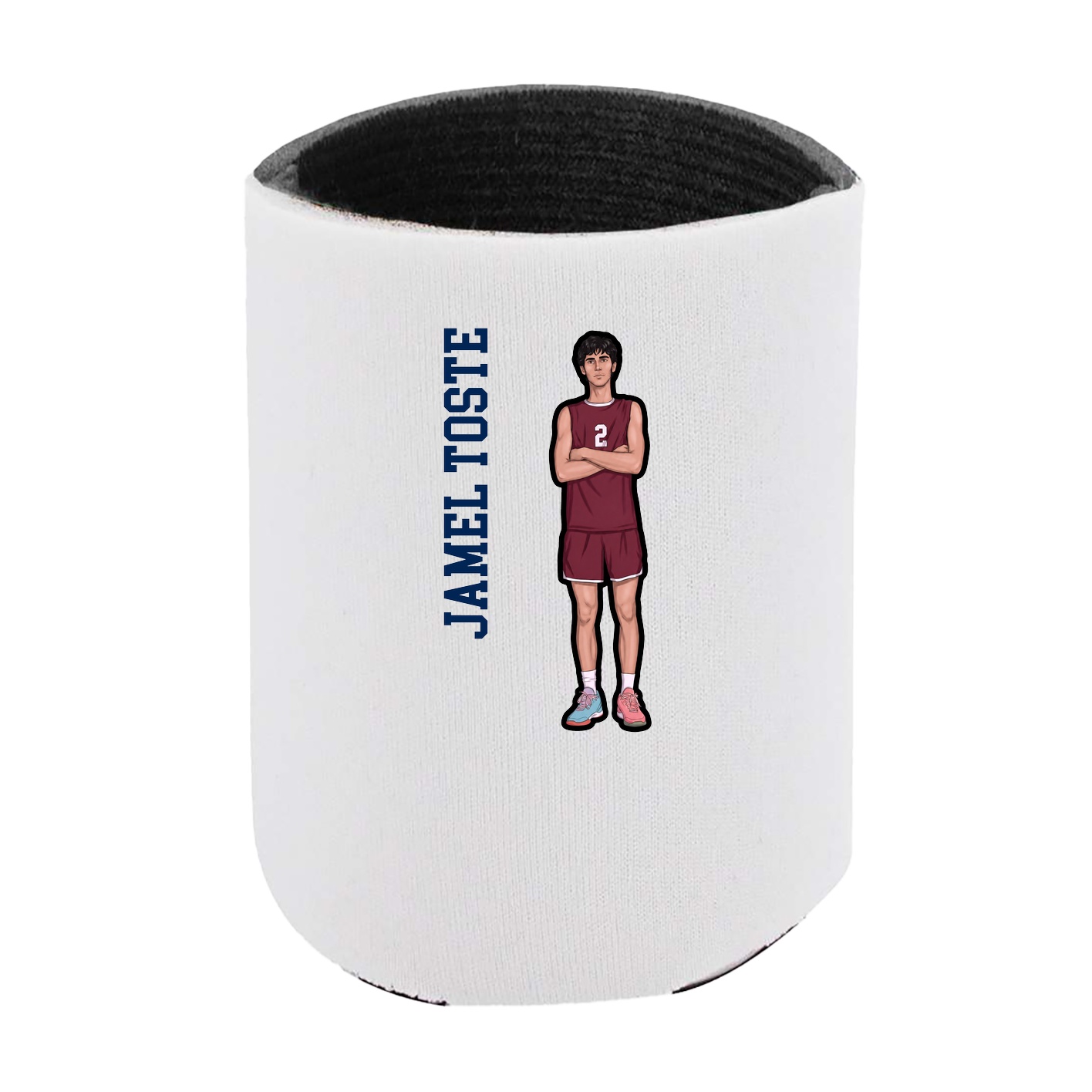 Can Holder — Name Vertical in White
