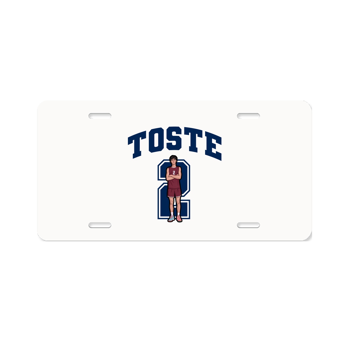 License Plate — Number in Classic