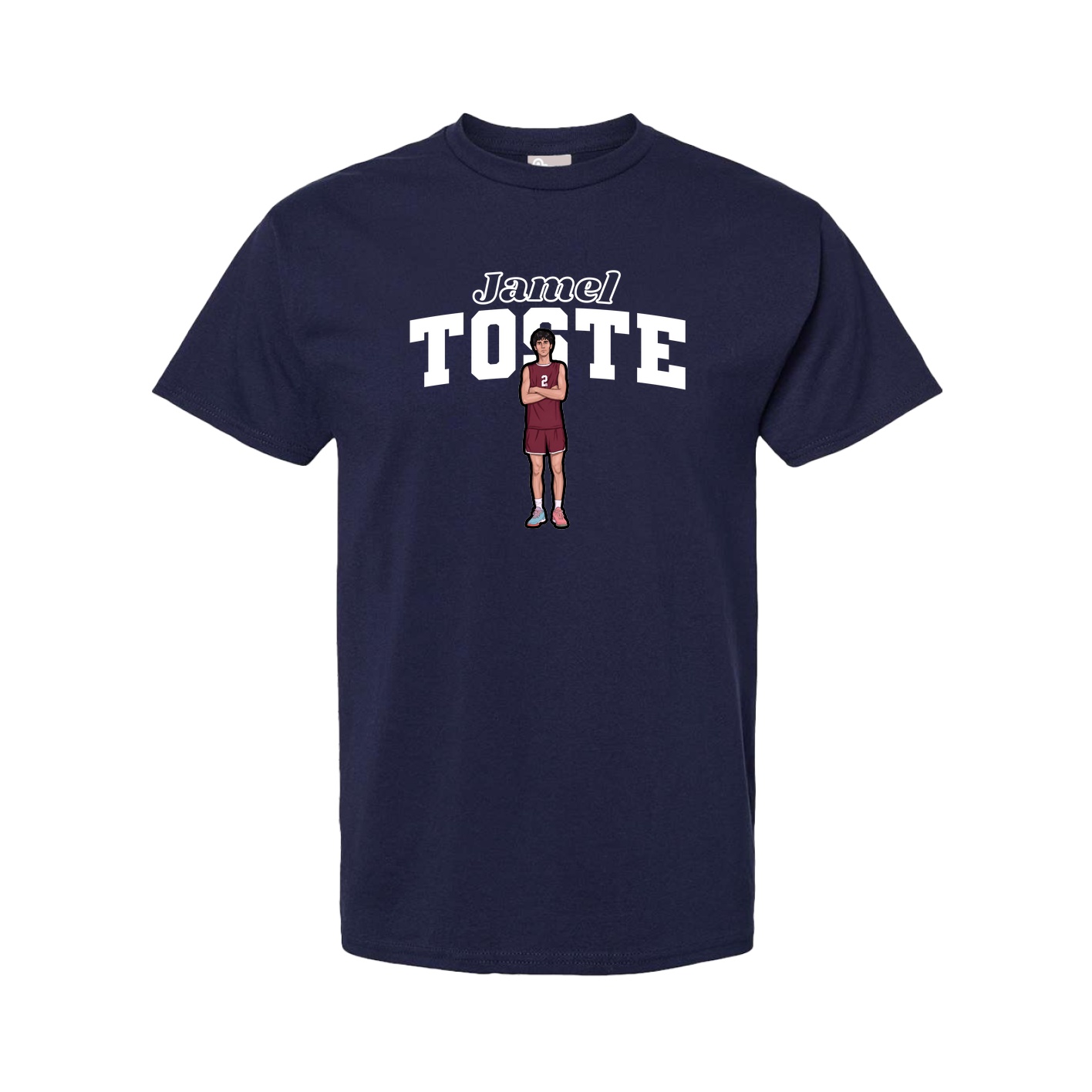 Tee — Name Arch in Navy