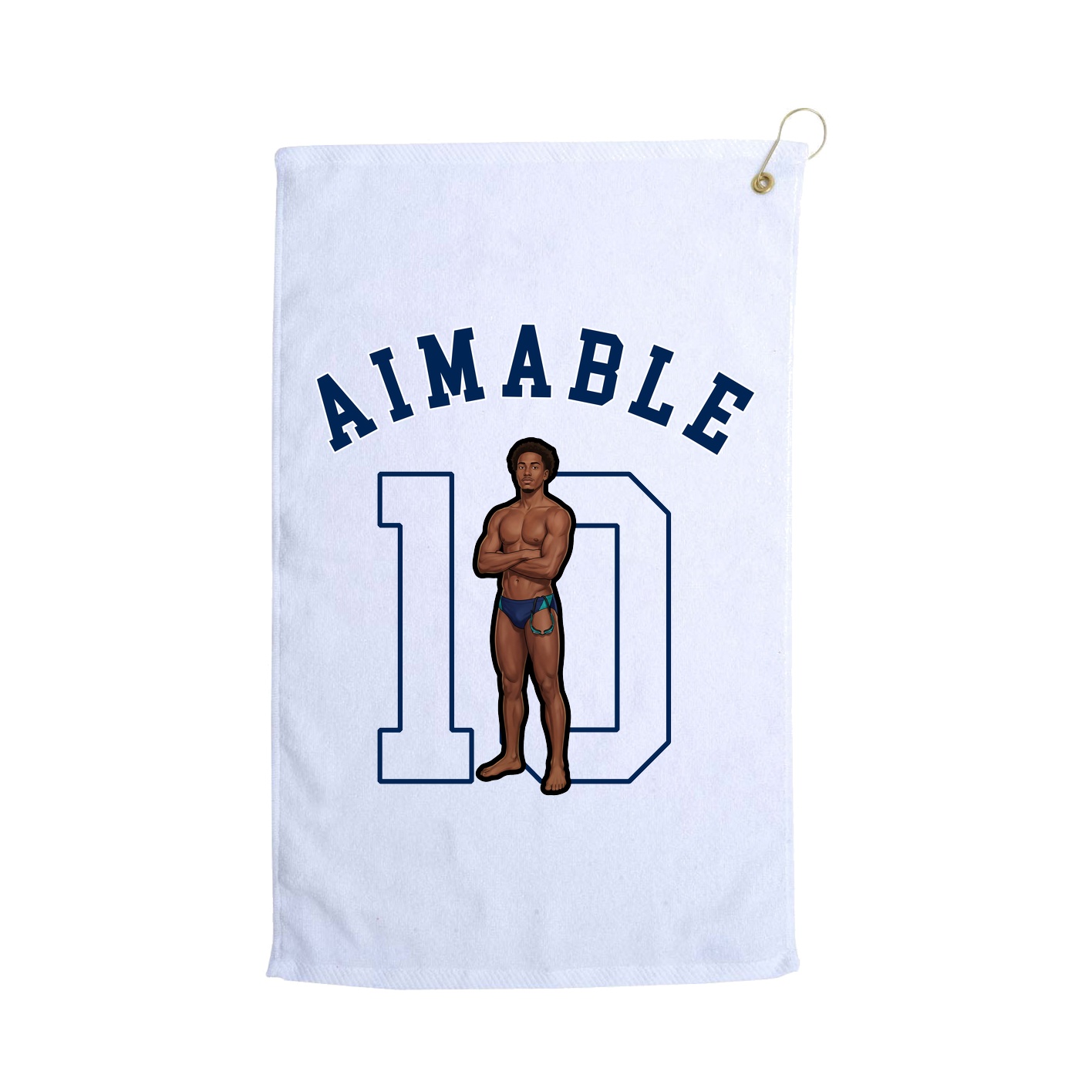 Golf Towel — Shirsey Arch in White