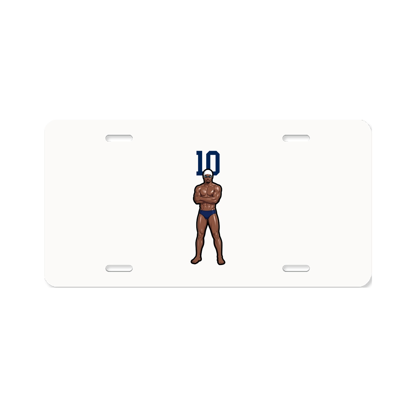 License Plate — Number Top in Classic