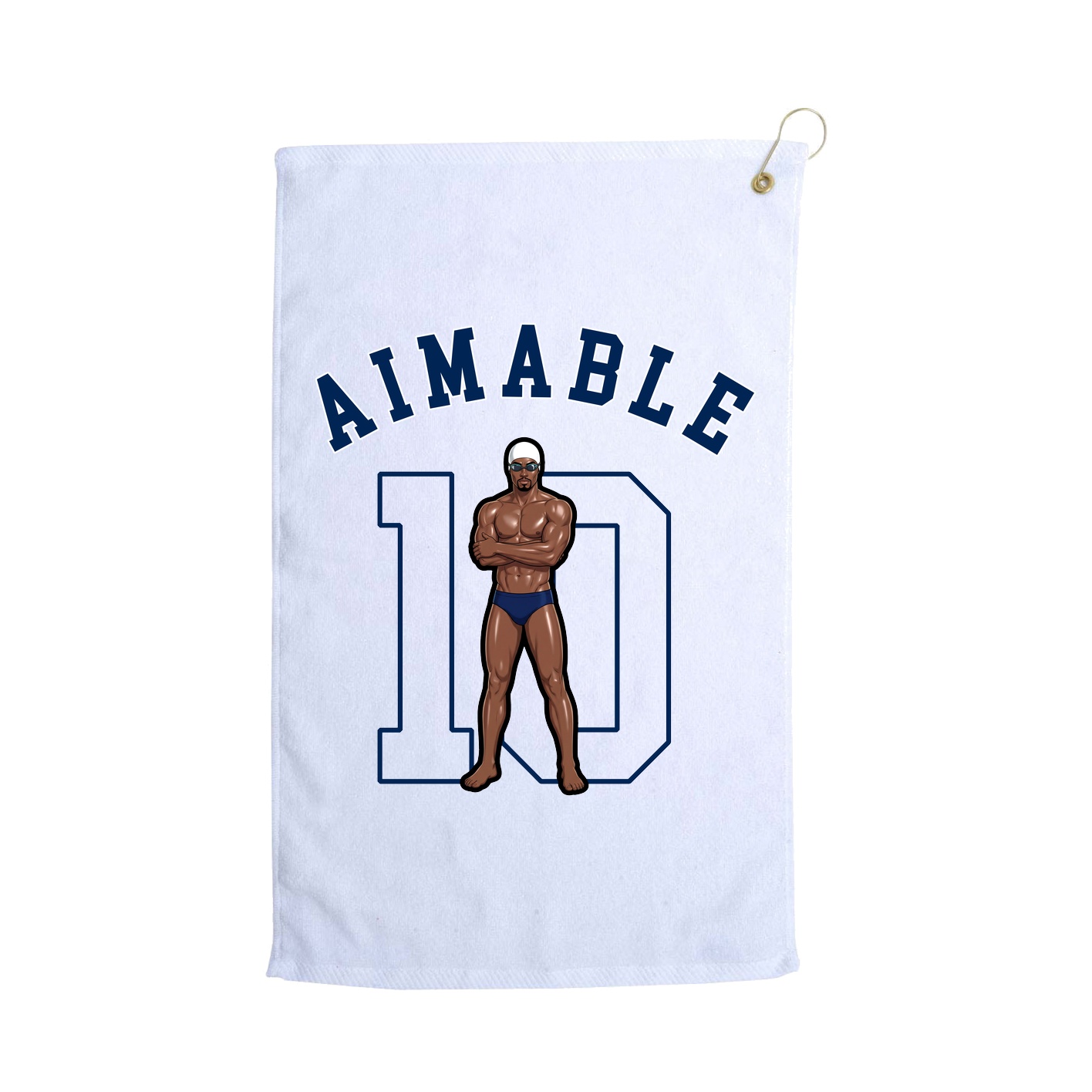 Golf Towel — Shirsey Arch in White