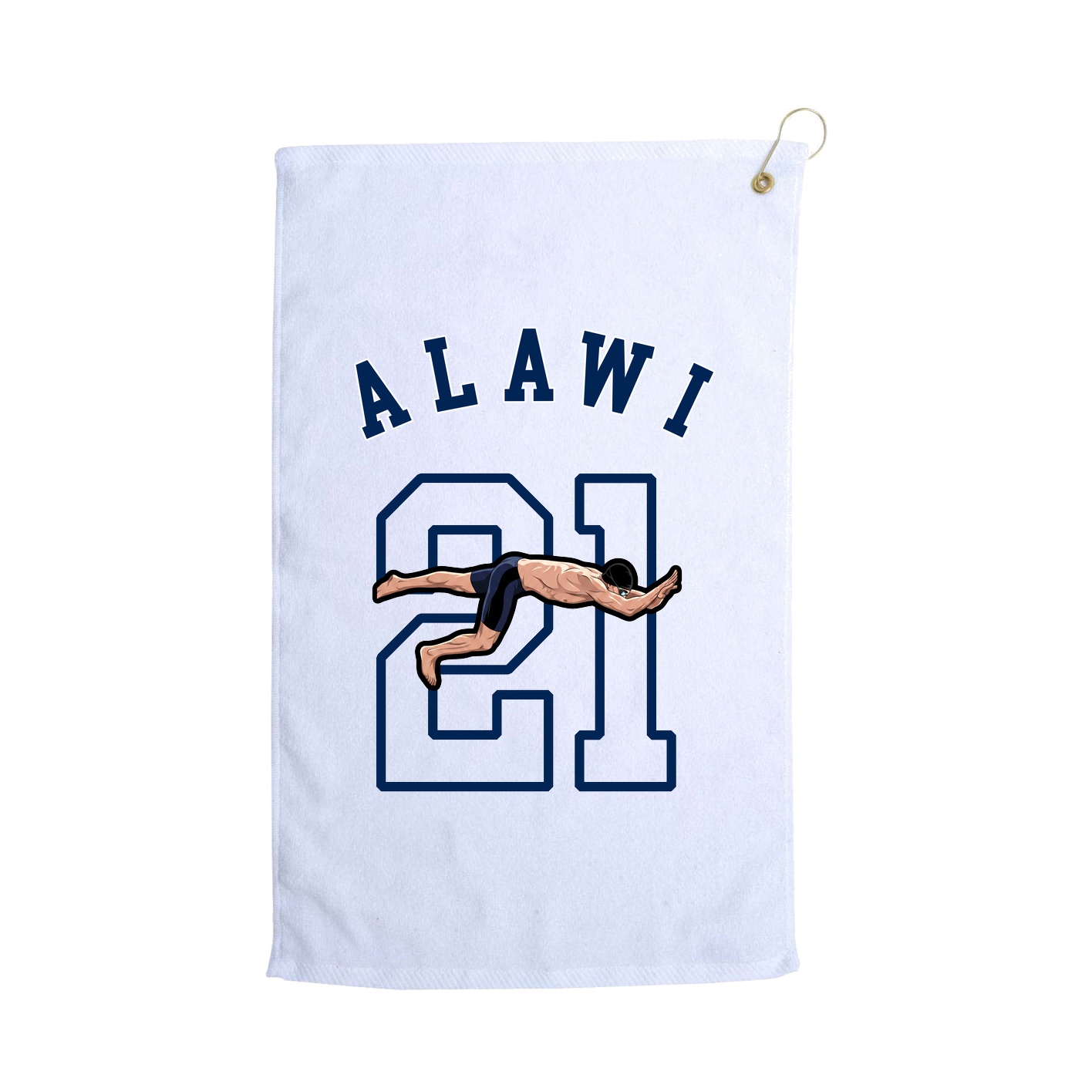 Golf Towel — Shirsey Arch in White