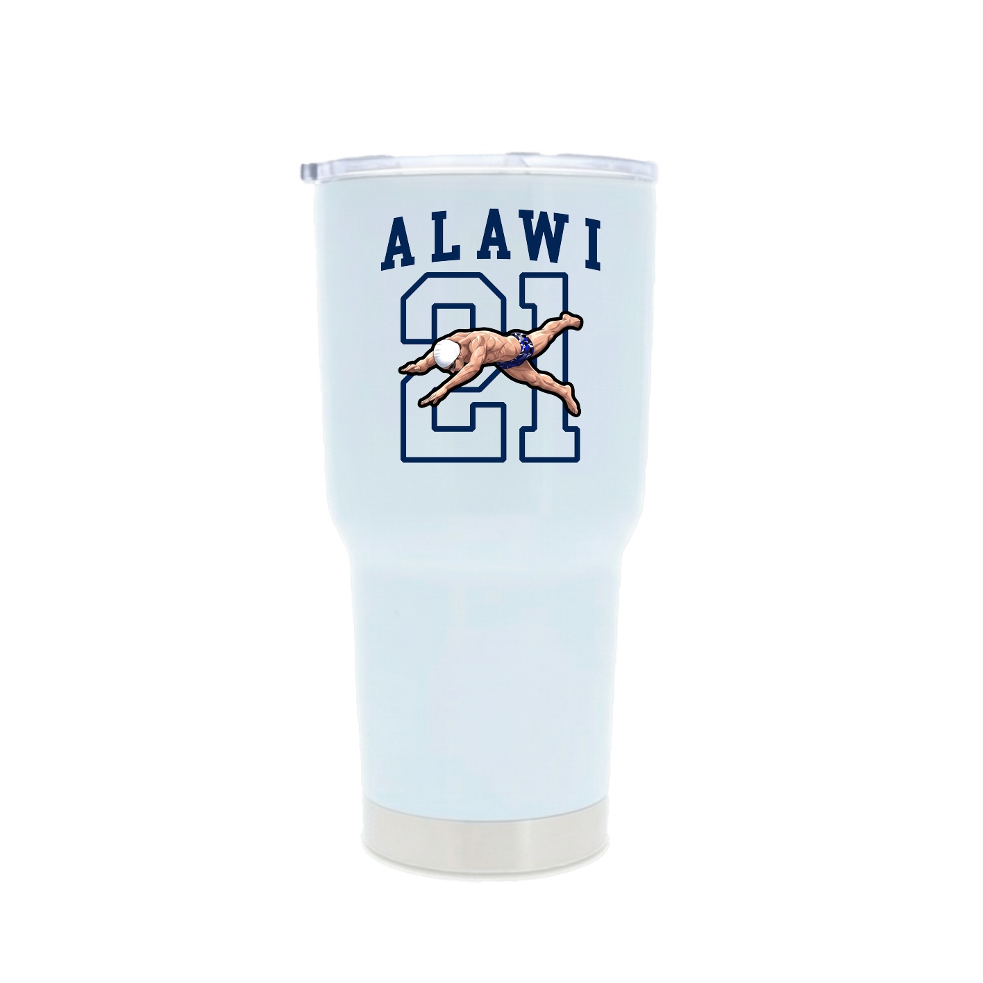 30oz Stainless Steel Tumbler — Shirsey in White