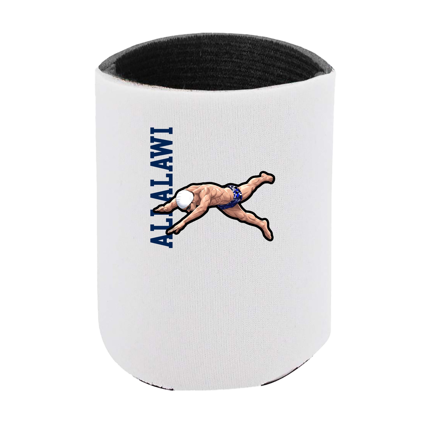 Can Holder — Name Vertical in White