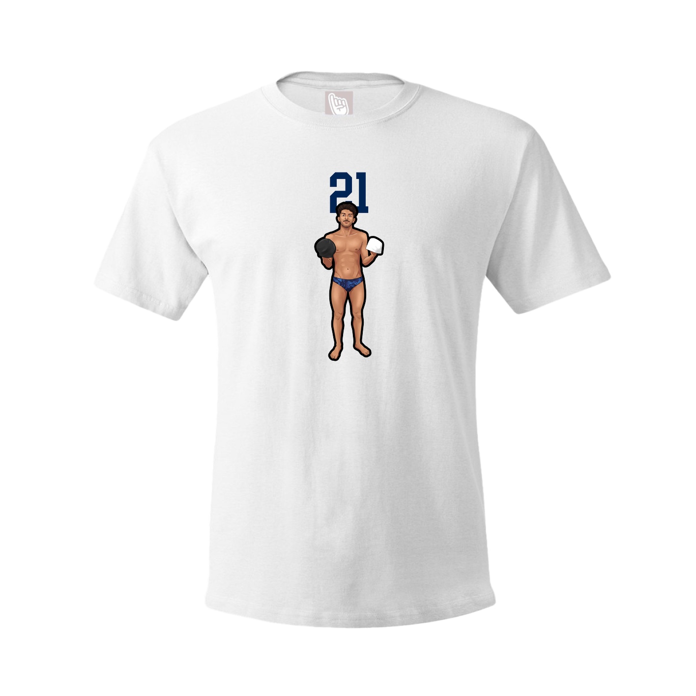 Tee — Number Top in White
