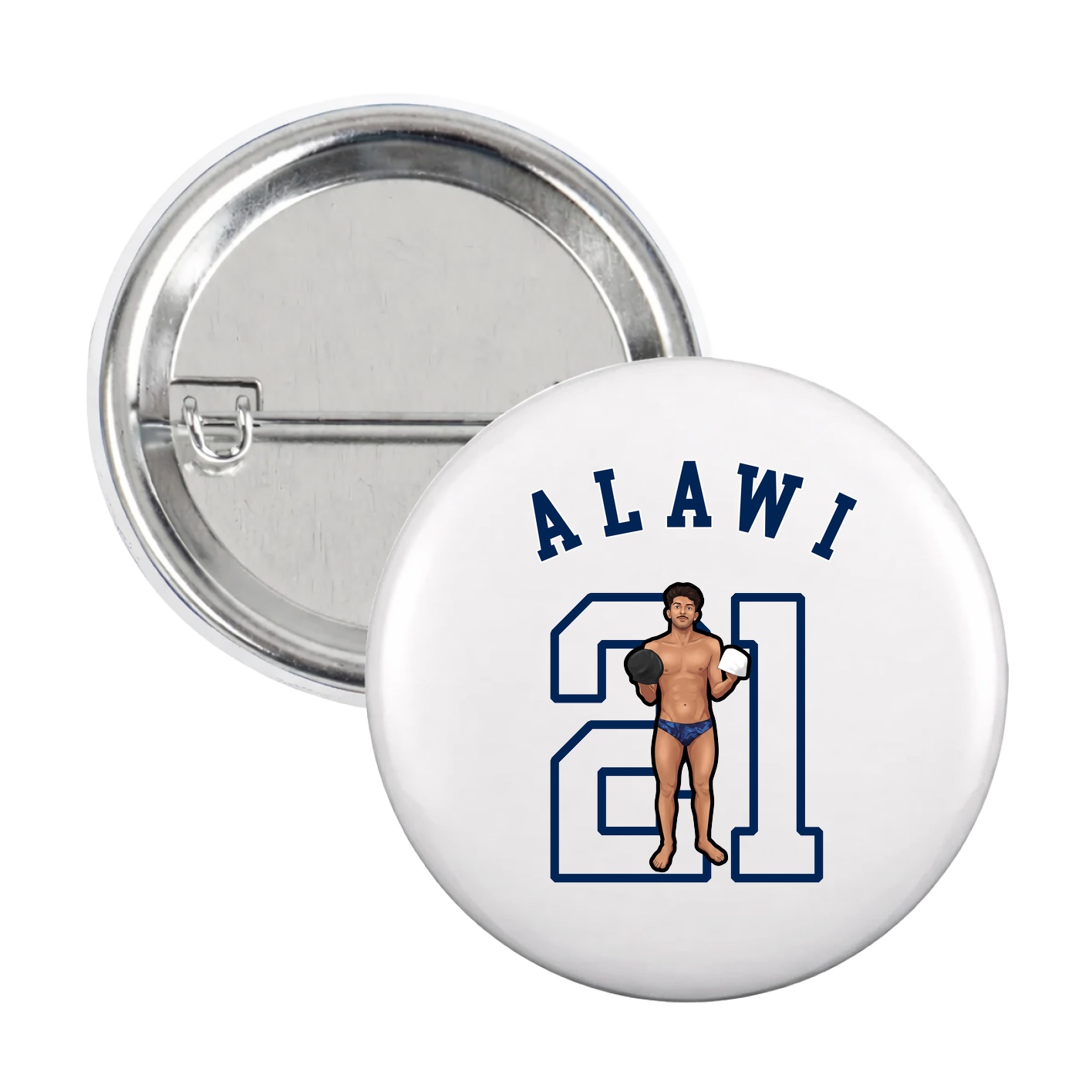 Game Day Button — Shirsey Arch in White