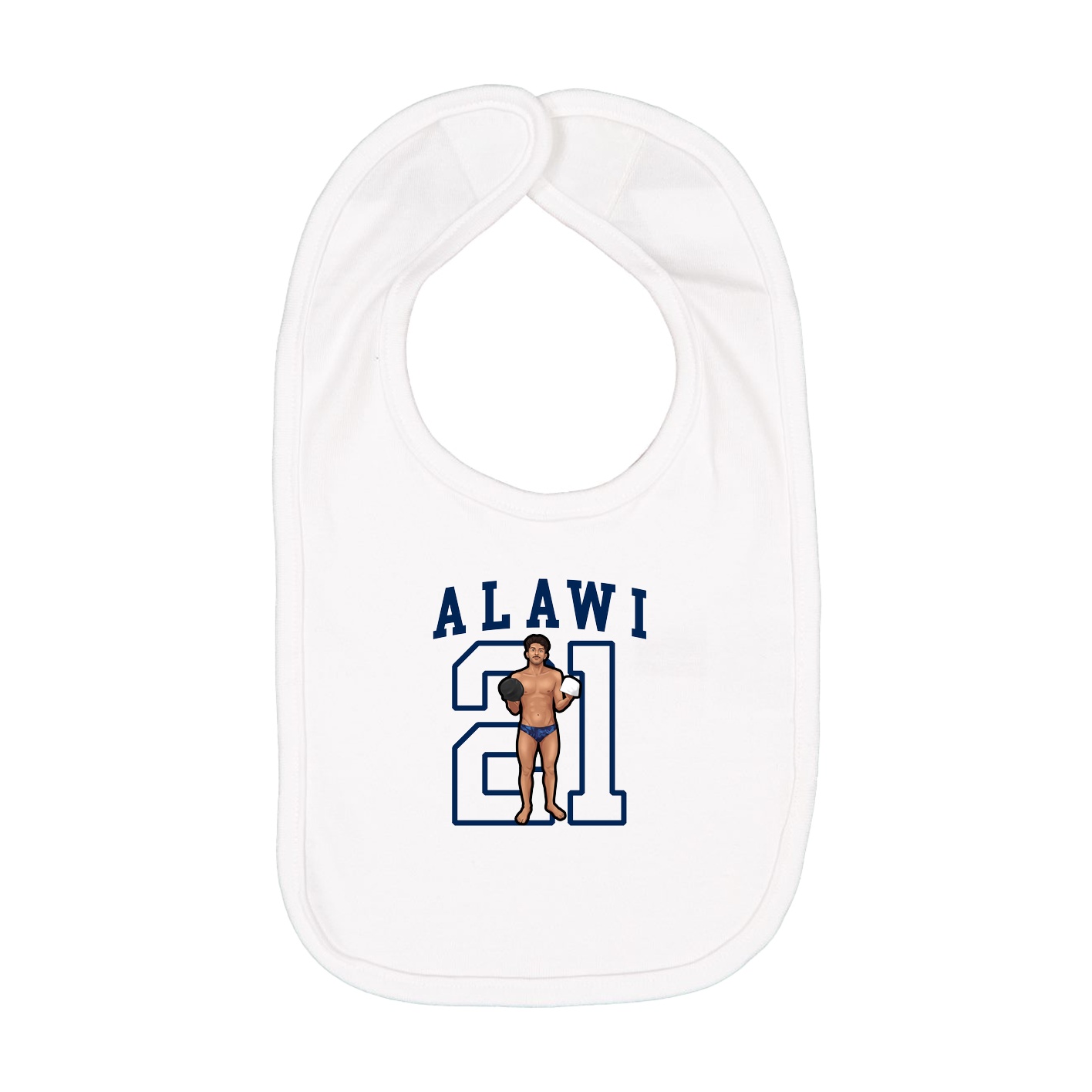 Infant Bib — Shirsey in White
