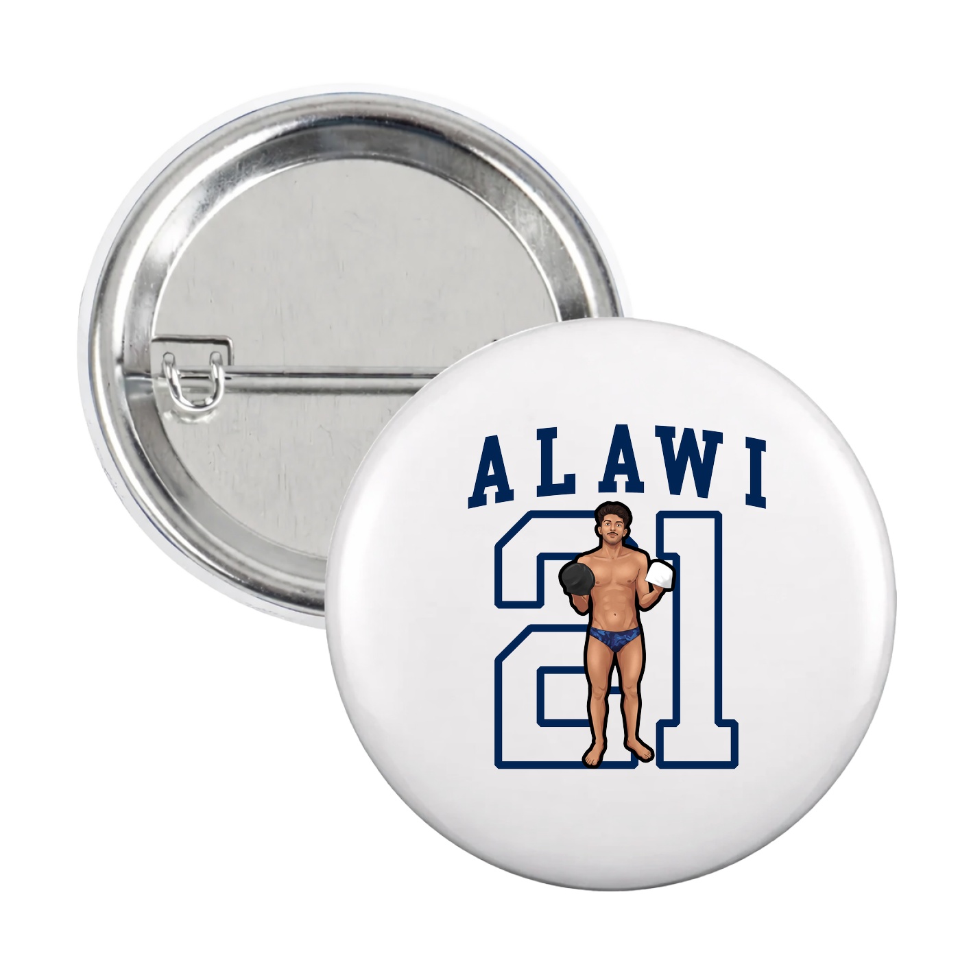 Game Day Button — Shirsey in White