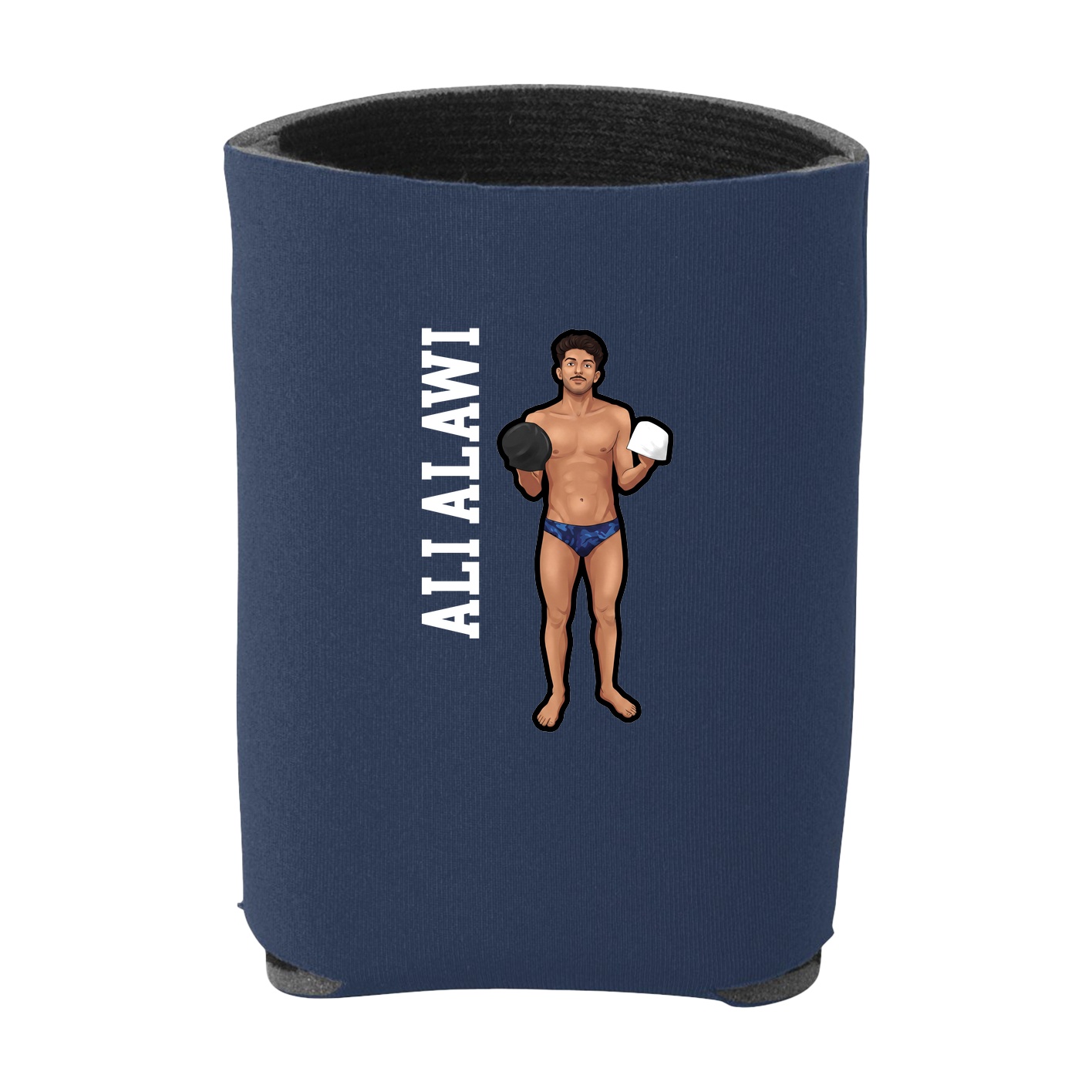 Can Holder — Name Vertical in Navy