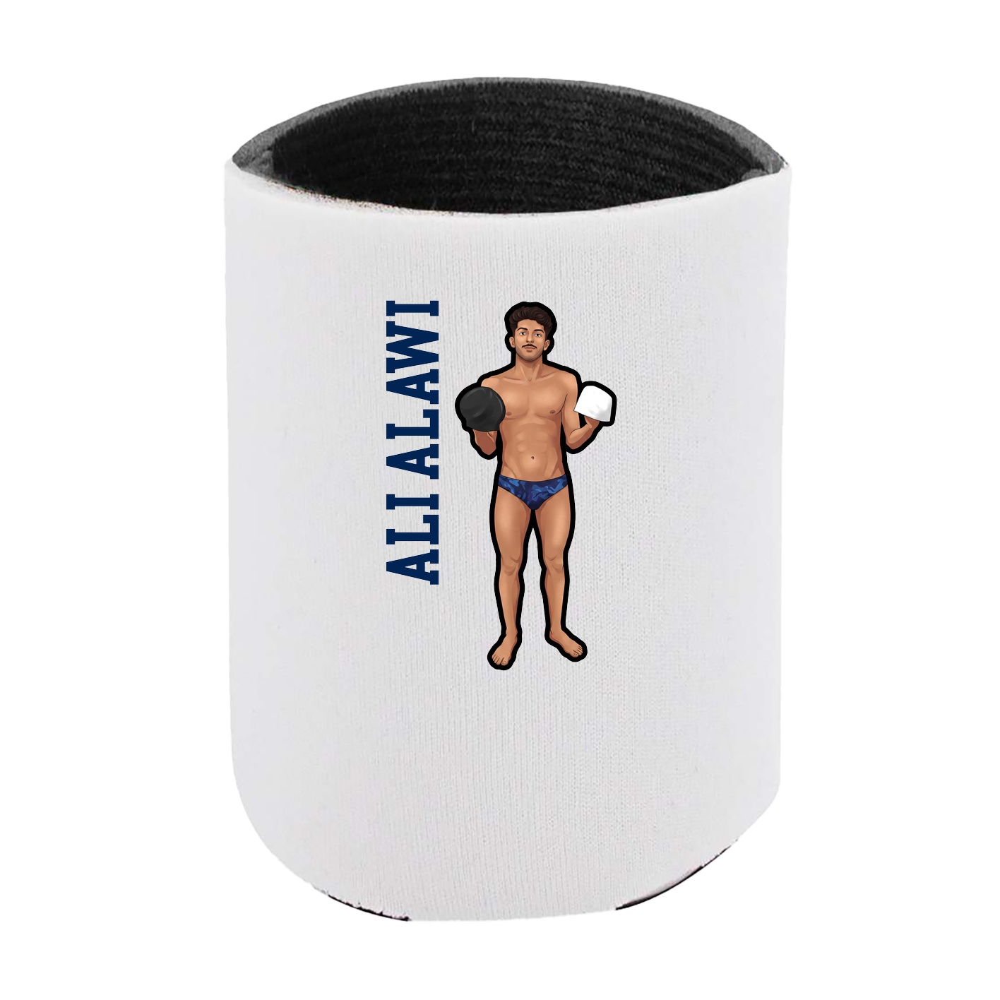 Can Holder — Name Vertical in White