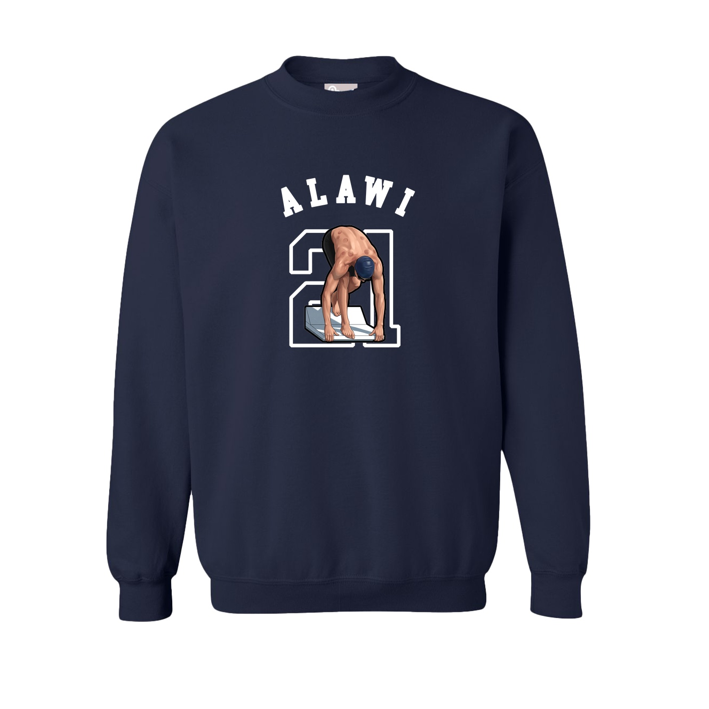 Fleece Crew — Shirsey Arch in Navy