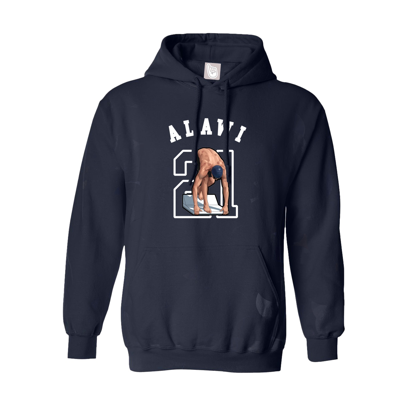 Youth Hoodie — Shirsey Arch in Navy