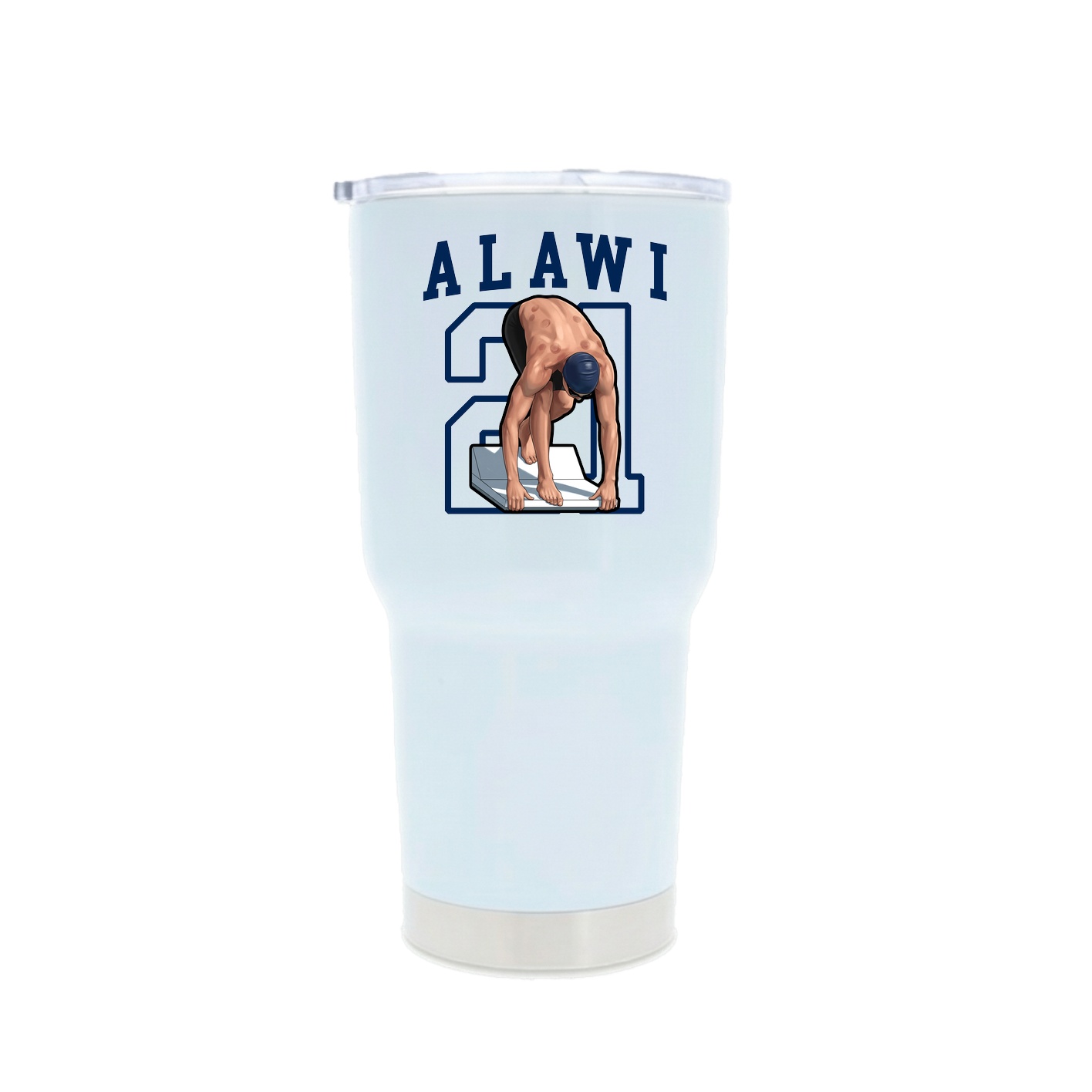 30oz Stainless Steel Tumbler — Shirsey in White