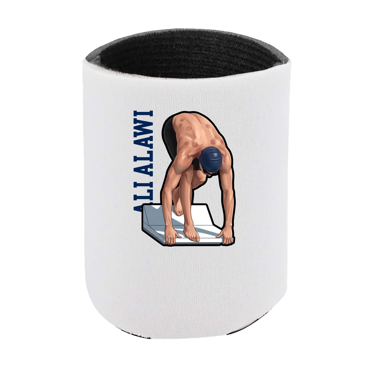 Can Holder — Name Vertical in White