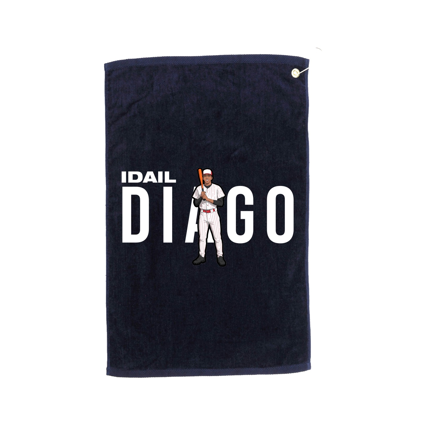 Golf Towel — Player Name in Navy