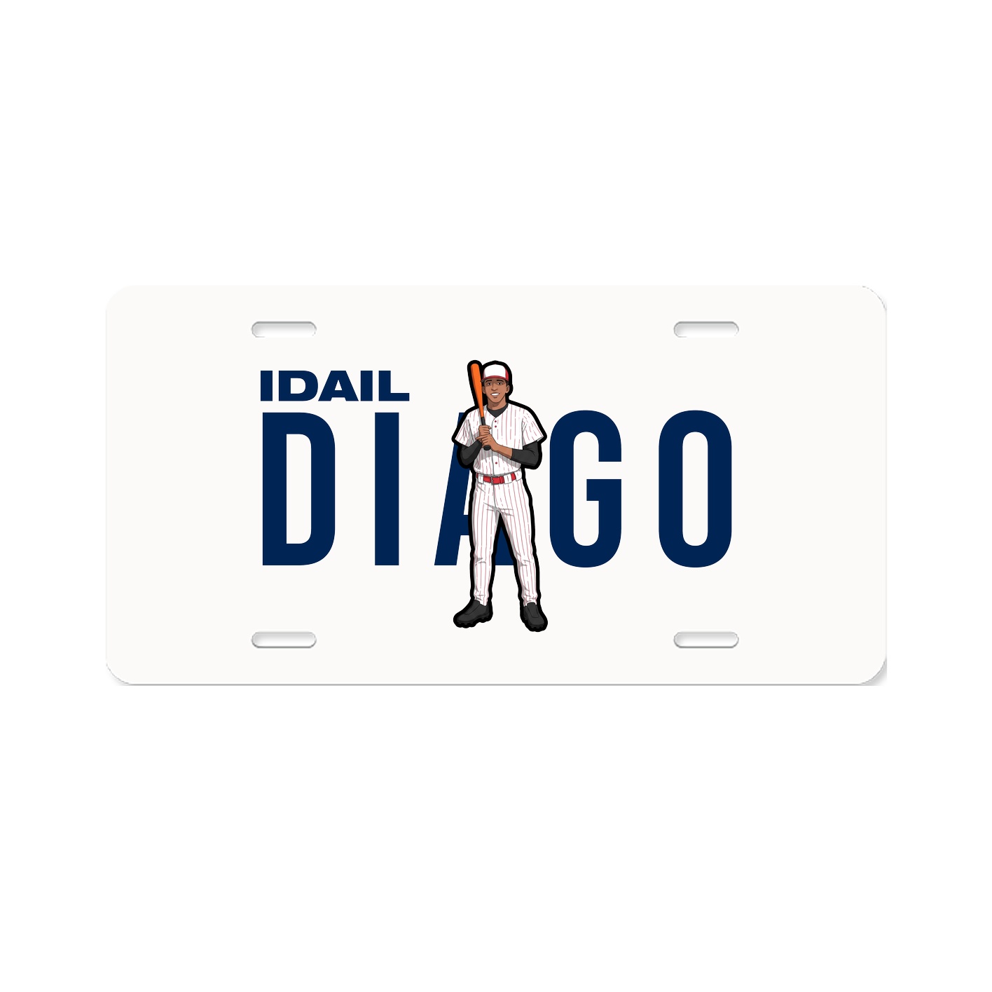 License Plate — Player Name in Classic