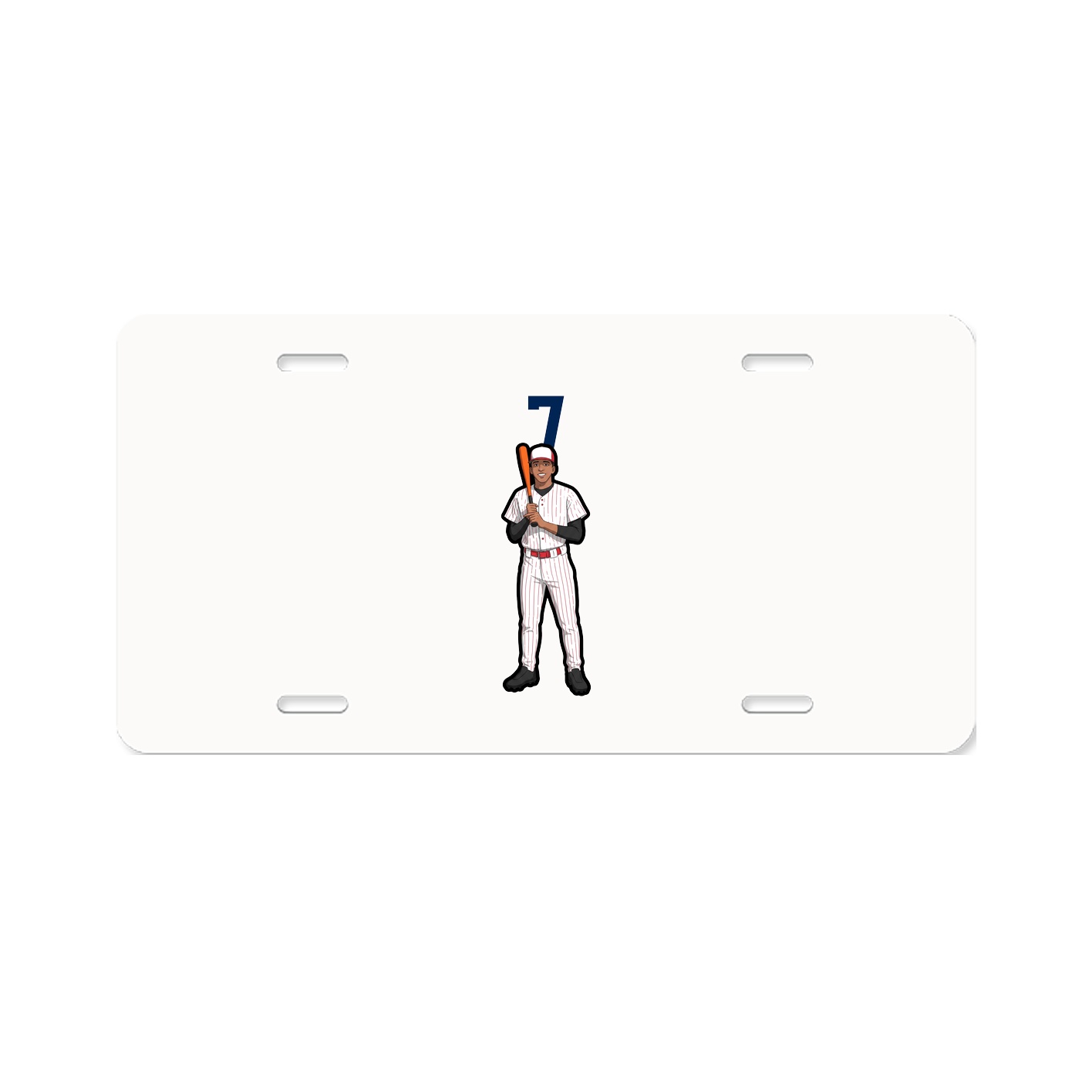 License Plate — Number Top in Classic