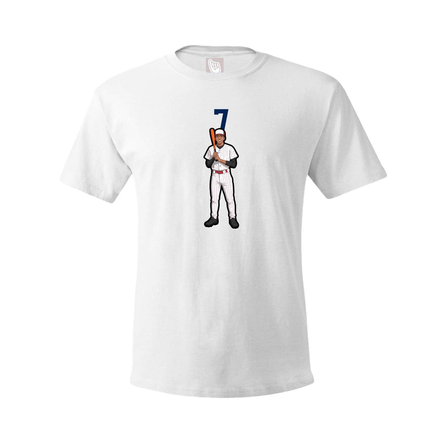 Tee — Number Top in White