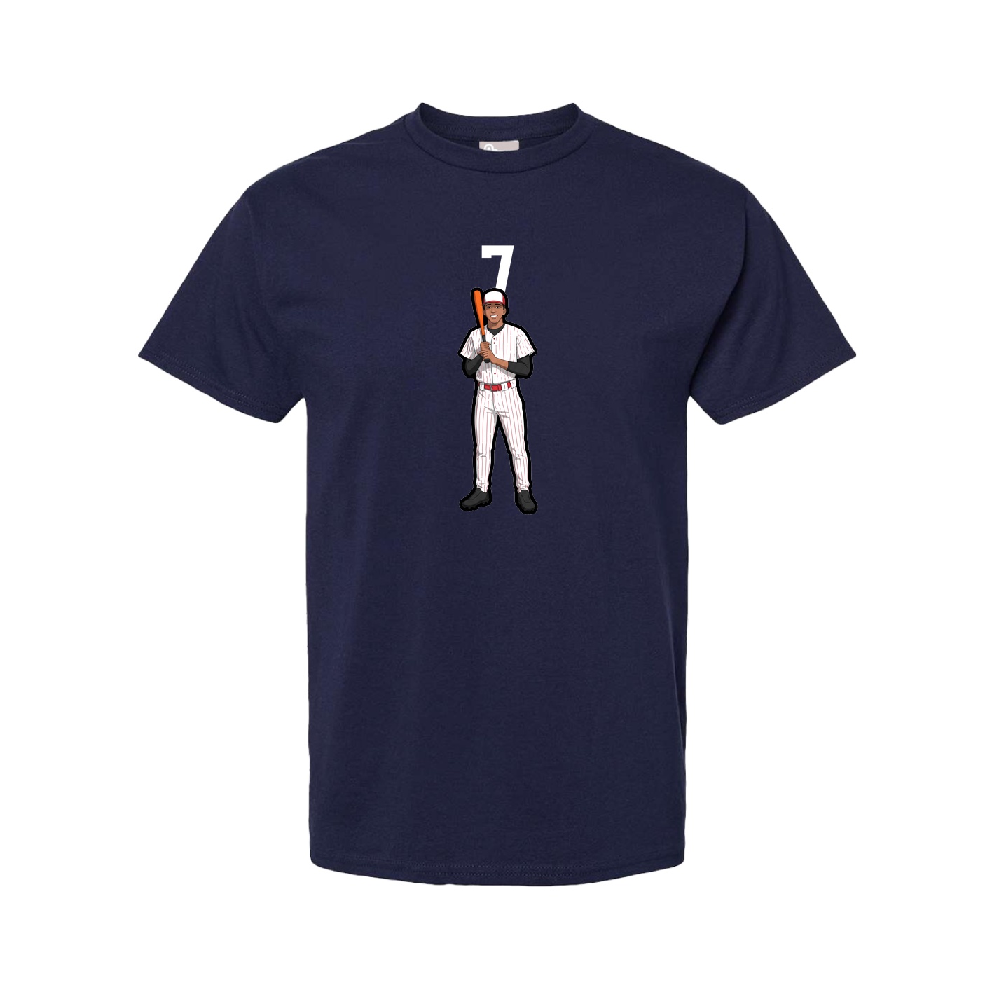 Youth Tee — Number Top in Navy