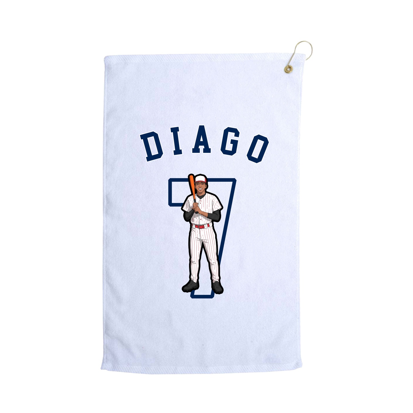 Golf Towel — Shirsey Arch in White