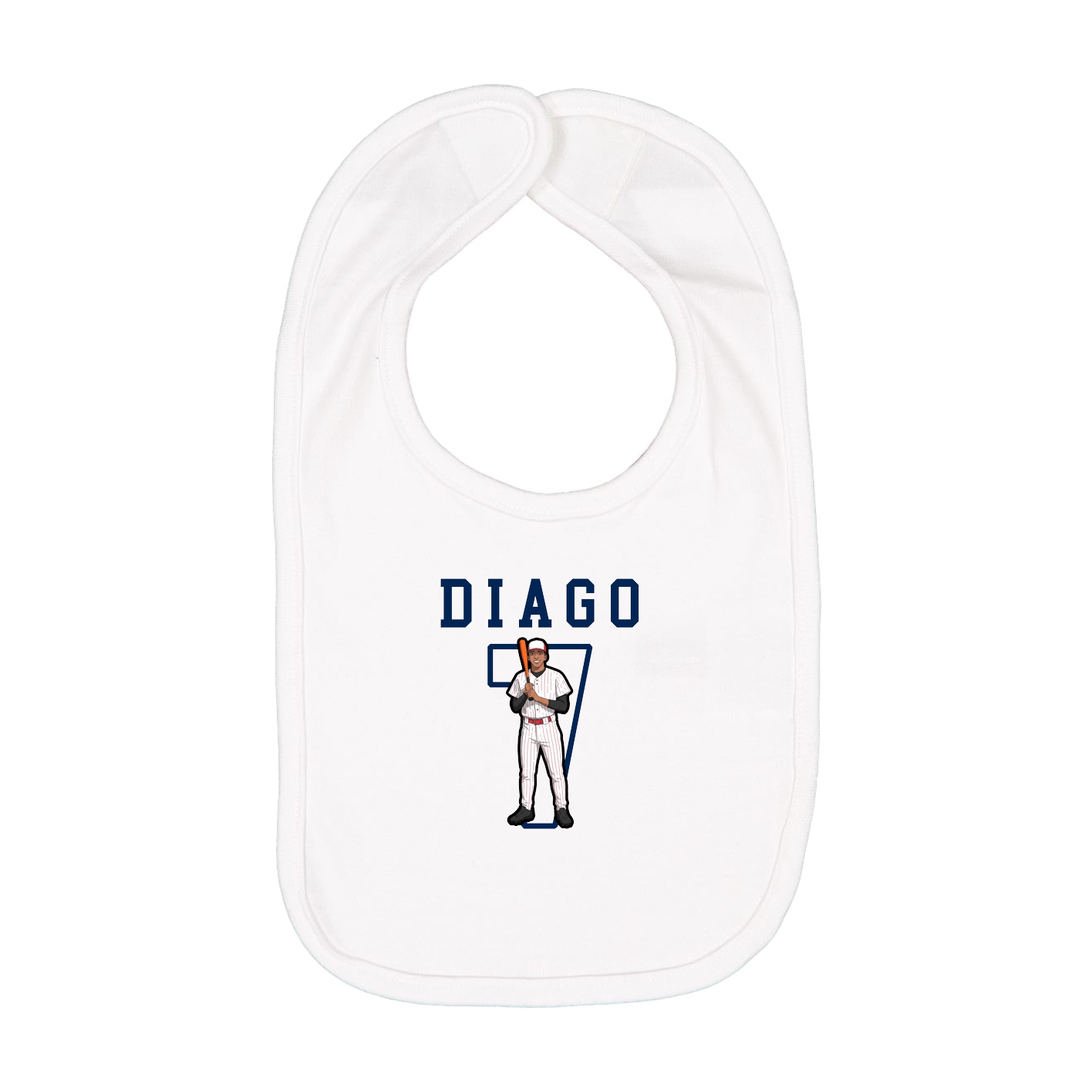 Infant Bib — Shirsey in White