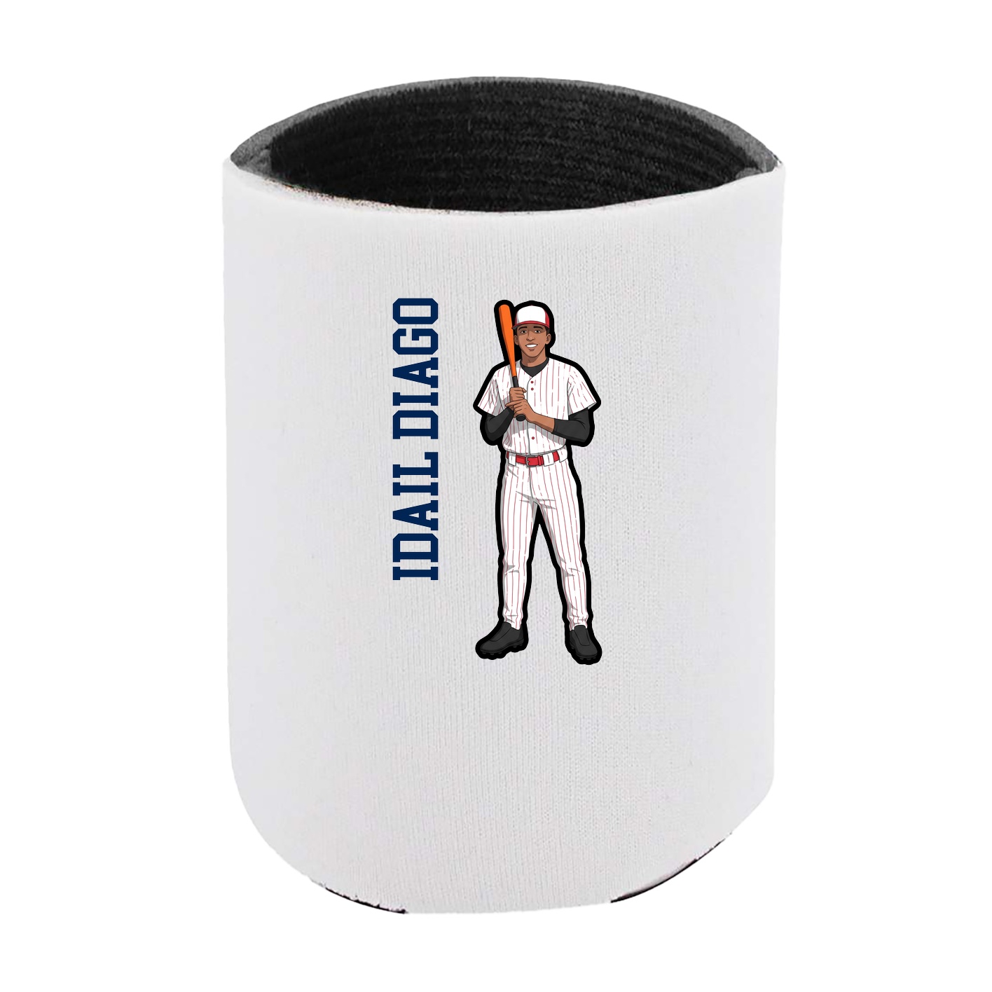Can Holder — Name Vertical in White