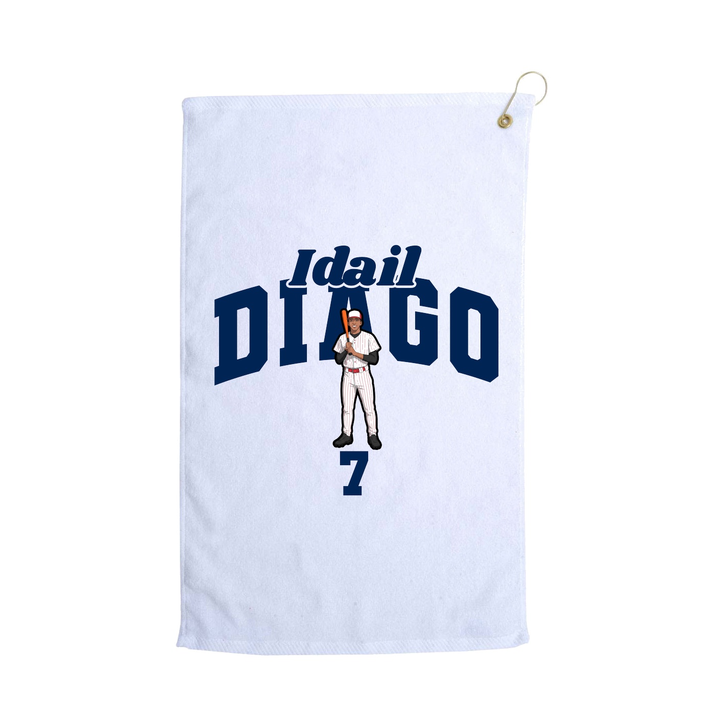 Golf Towel — Signature Arch in White