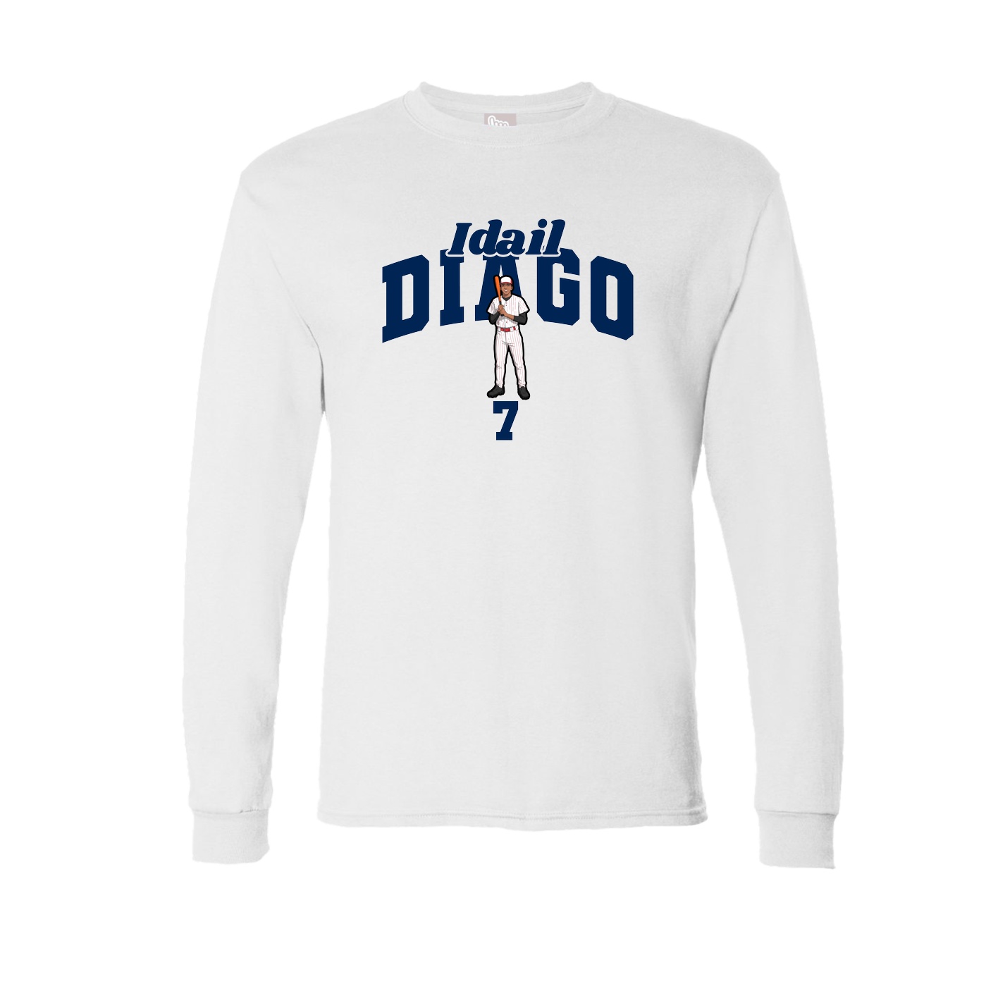 Long Sleeve Tee — Signature Arch in White