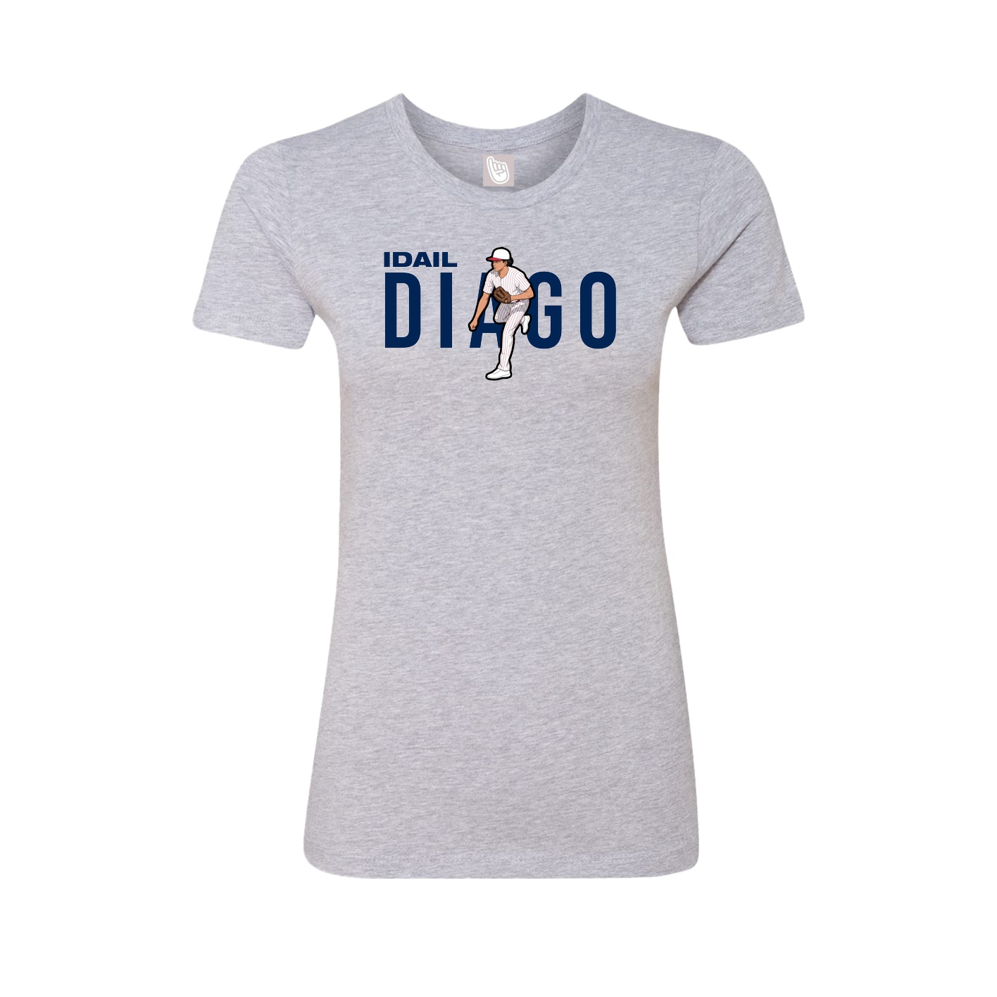 Womens Tee — Player Name in Grey