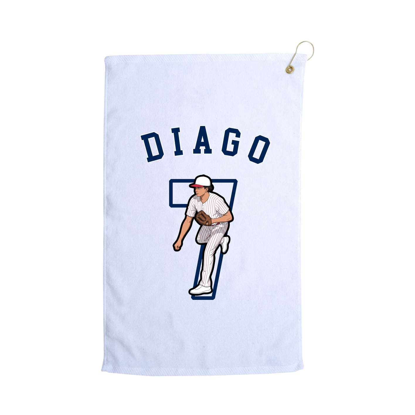 Golf Towel — Shirsey Arch in White