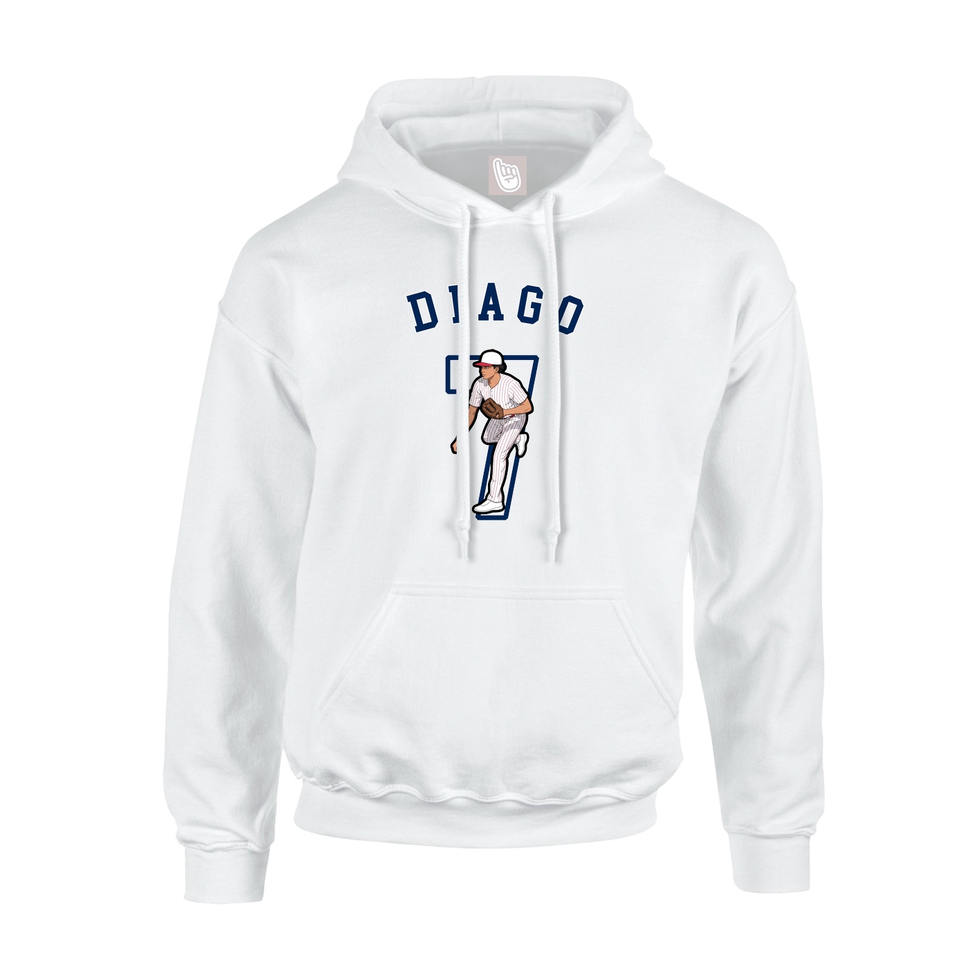 Hoodie — Shirsey Arch in White