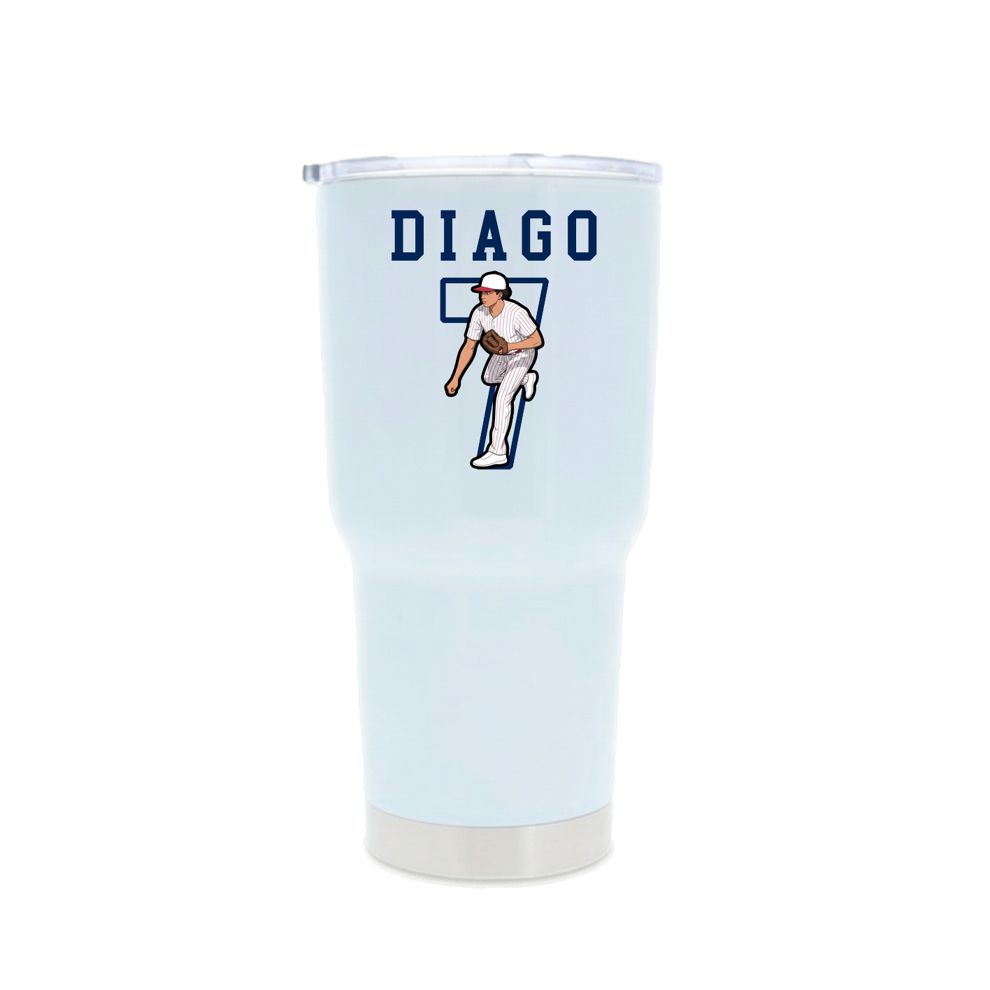 30oz Stainless Steel Tumbler — Shirsey in White