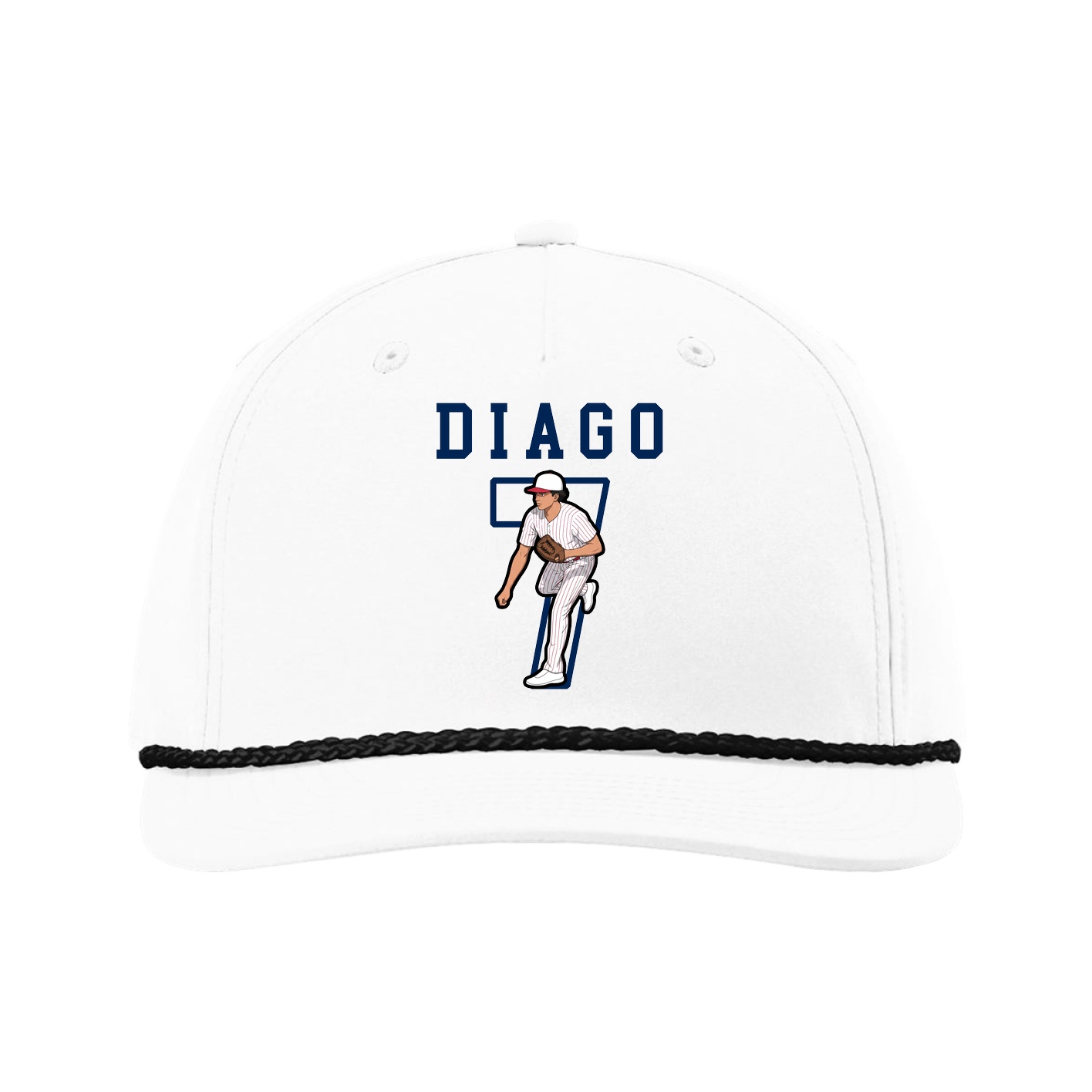 Five-Panel Classic Rope Cap — Shirsey in White
