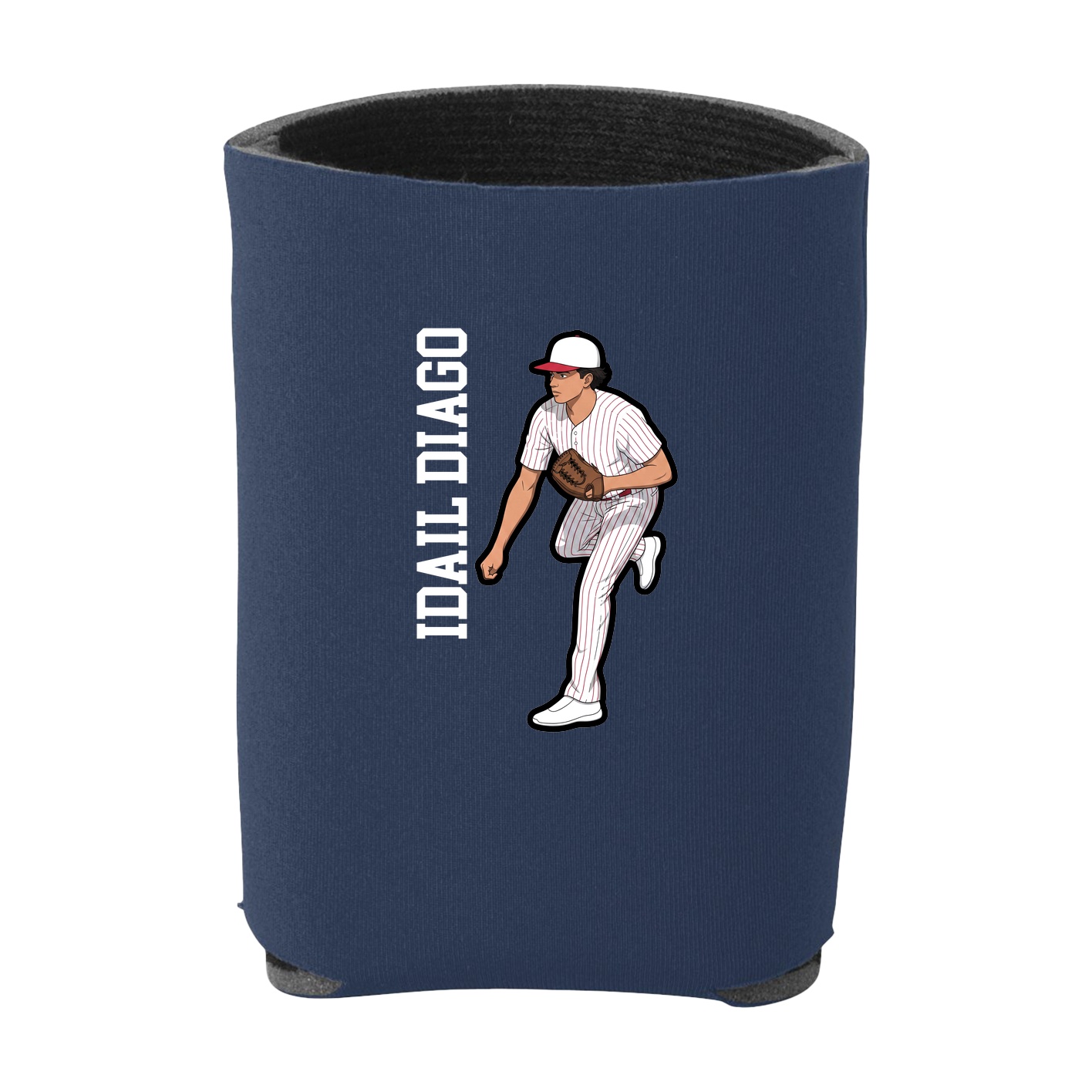 Can Holder — Name Vertical in Navy