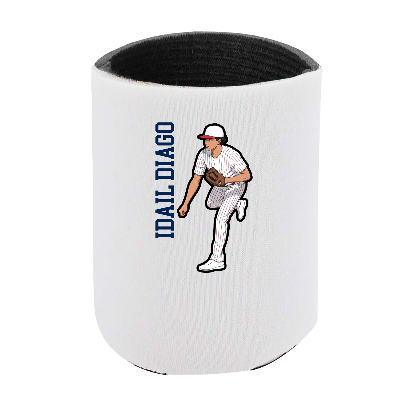 Can Holder — Name Vertical in White