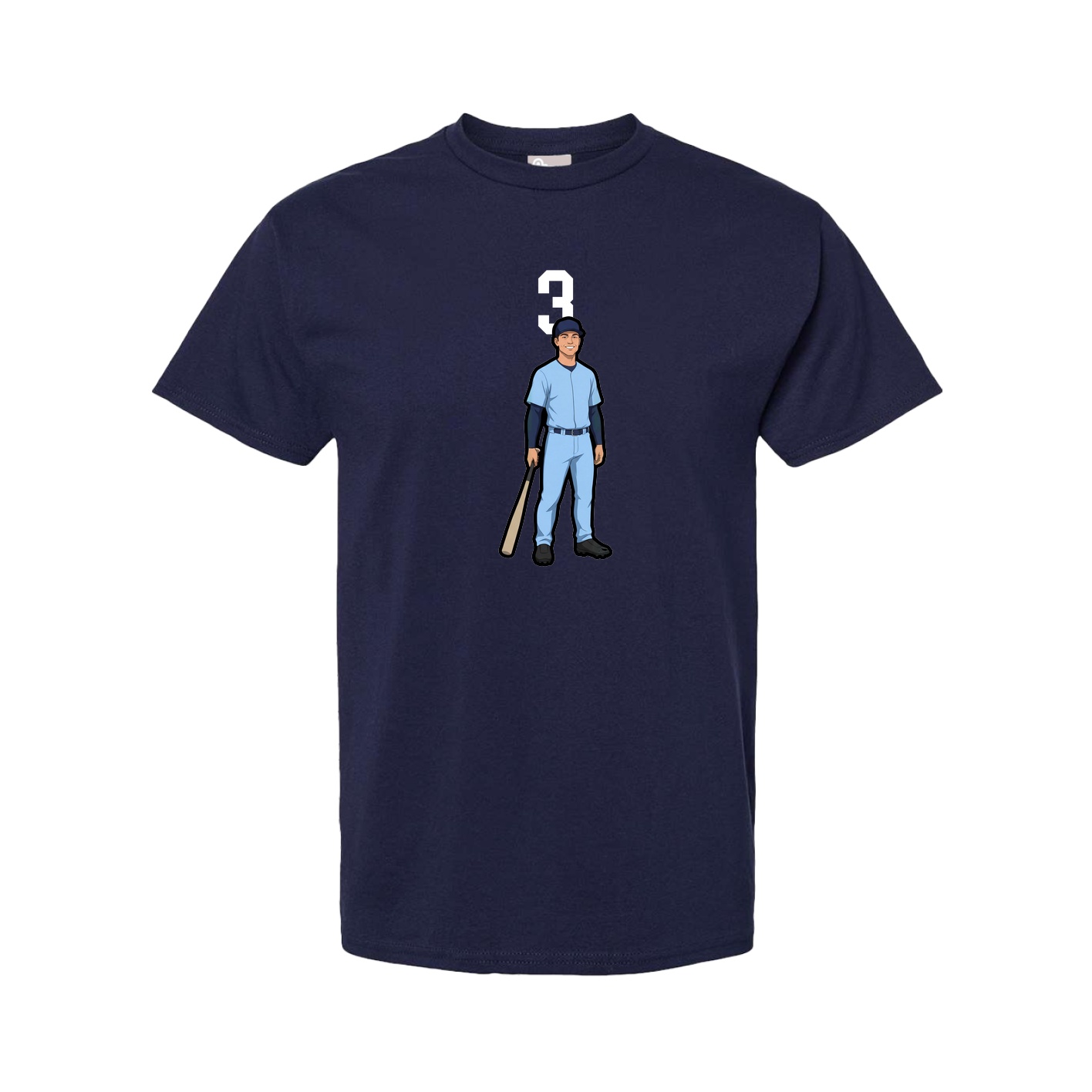 Tee — Number Top in Navy